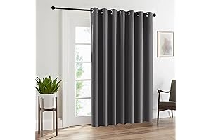 Ryb Blackout Curtains & Drapes For Privacy Thermal Efficiency - Grey 100x84 Inch