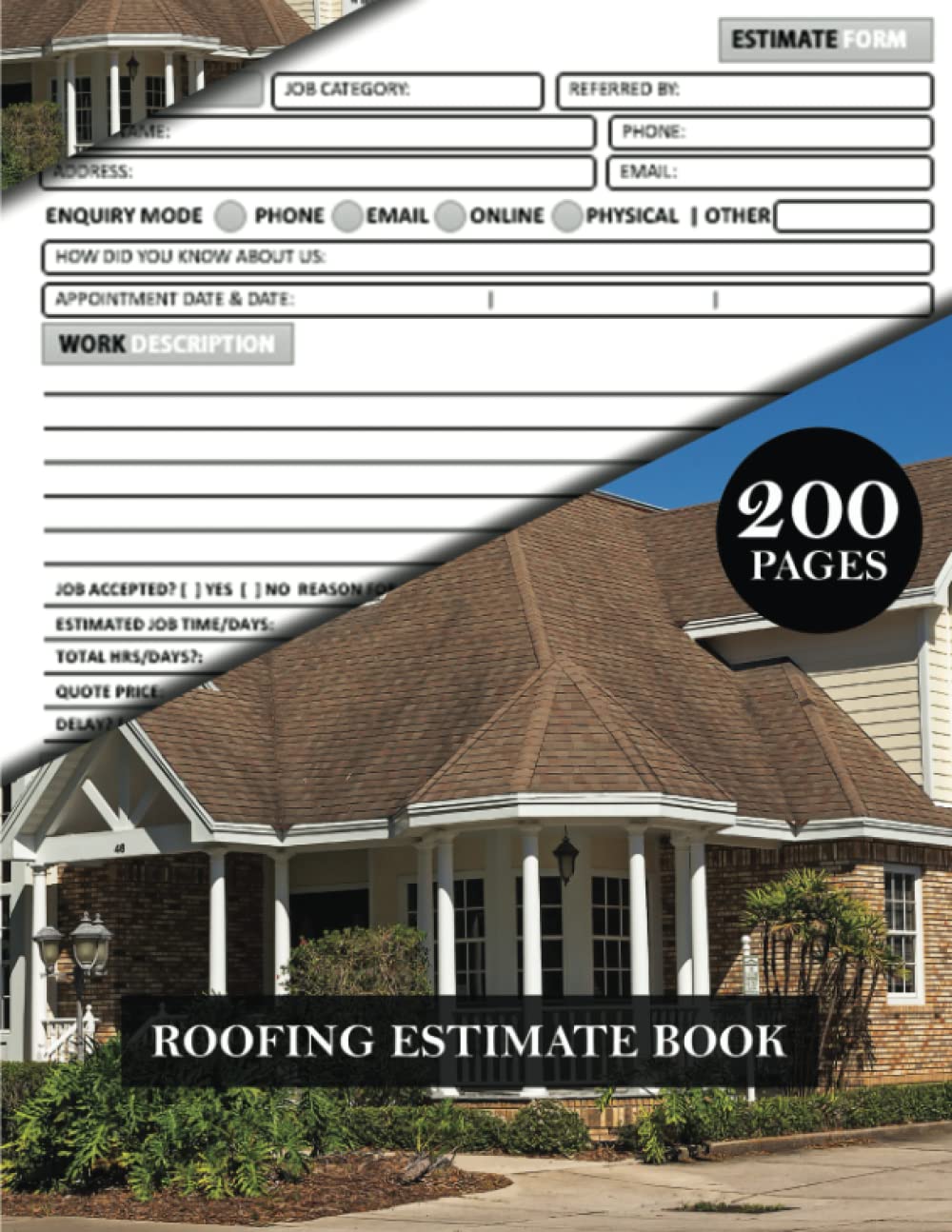 Buy Roofing Estimate Book Estimate, Track Client Details, Sketch Job