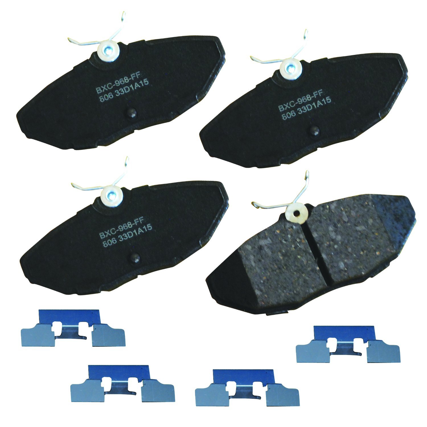 Bendix Premium SBC806 Ceramic Rear Brake Pads for Ford Thunderbird 2005-2002, Jaguar S-Type 2005-2000, Vanden Plas 2005-2004, XJ8 2005-2004, Lincoln LS 2006-2000