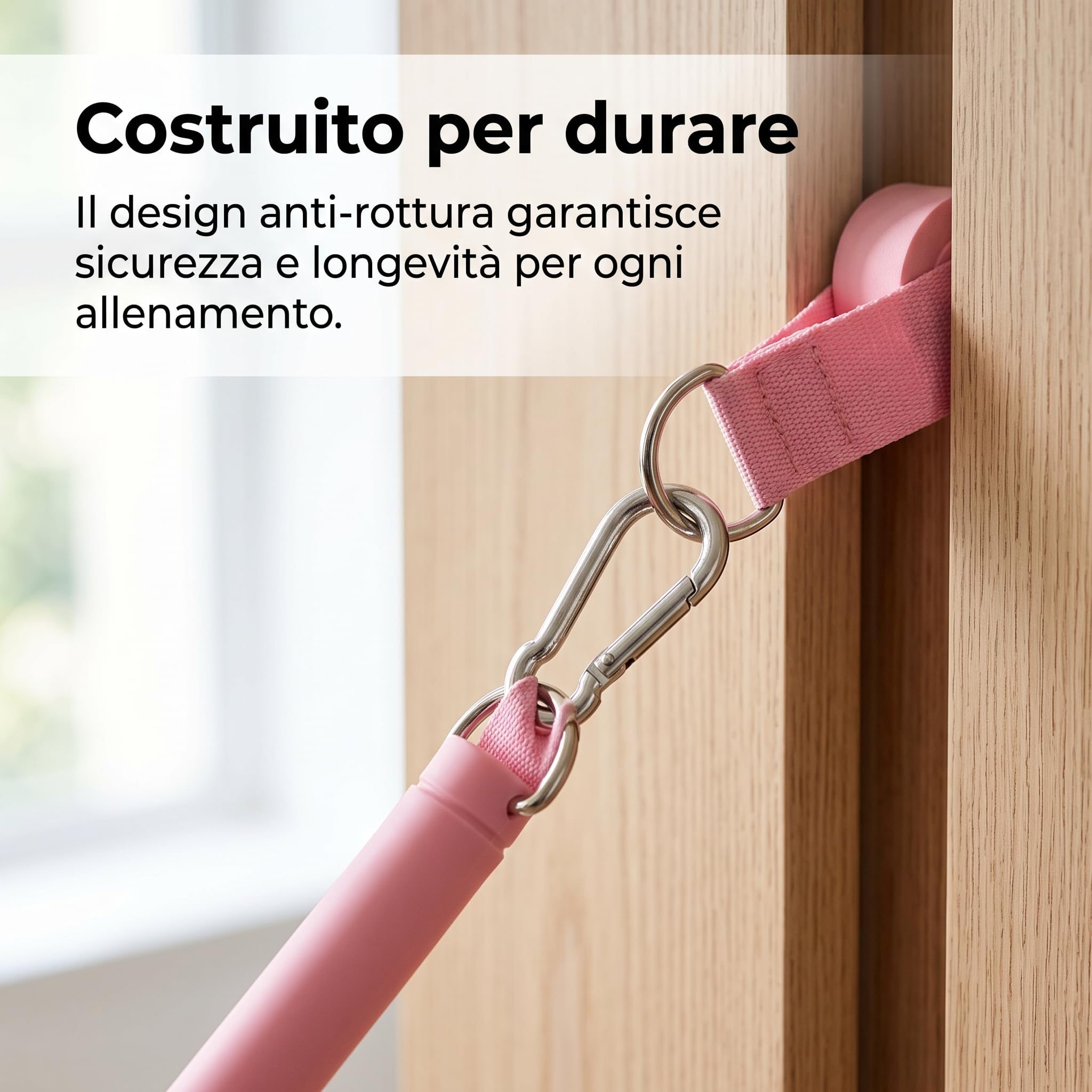 Bande Elastiche Fitness per Allenamento Completo, Set Resistance Bands con Ancoraggio Porta e Livelli di Resistenza Regolabili