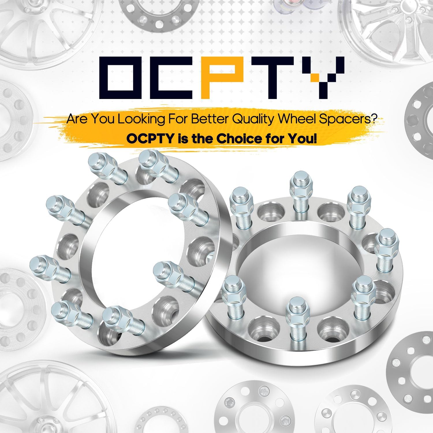 OCPTY 2PCS 8x6.5 to 8x6.5 Wheel Spacers 1" Wheel Adapters 9/16" Studs 126mm Center fit for 1994-2010 for Dodge for Ram 2500/2003-2010 for Dodge for Ram 3500