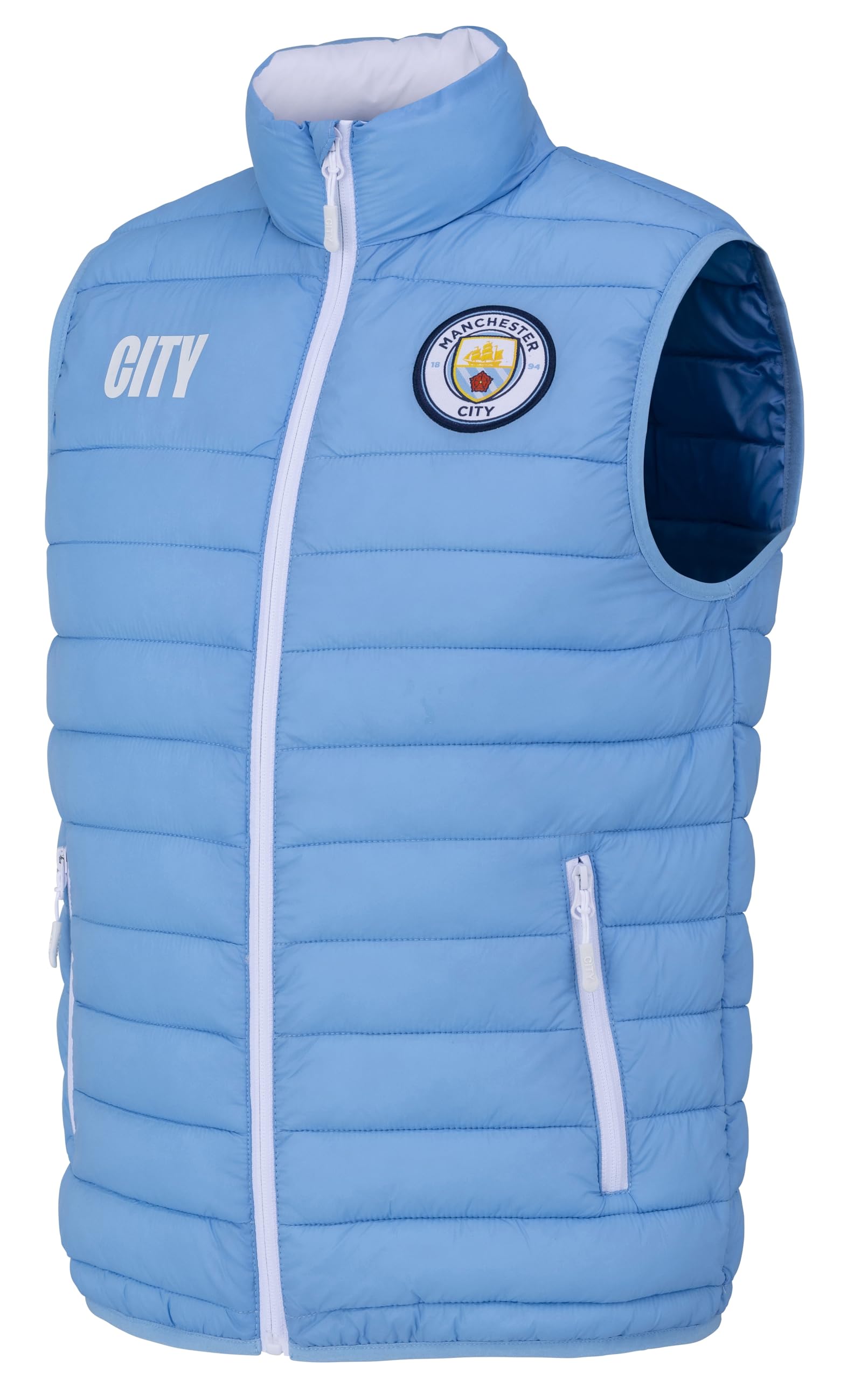 Manchester City Official Collection Men's Sleeveless Down Jacket