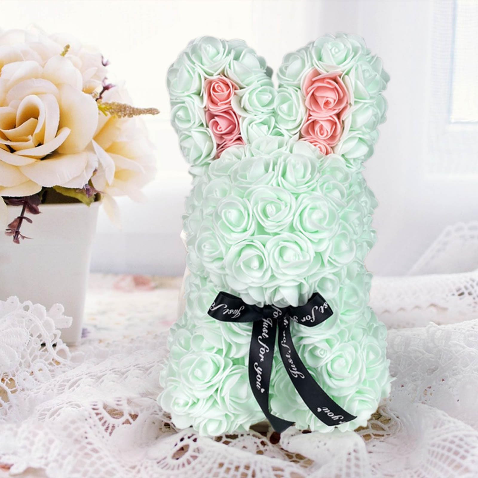 Amazon.com: Rose Bunny Valentine's Day Simulation Rose Rabbit