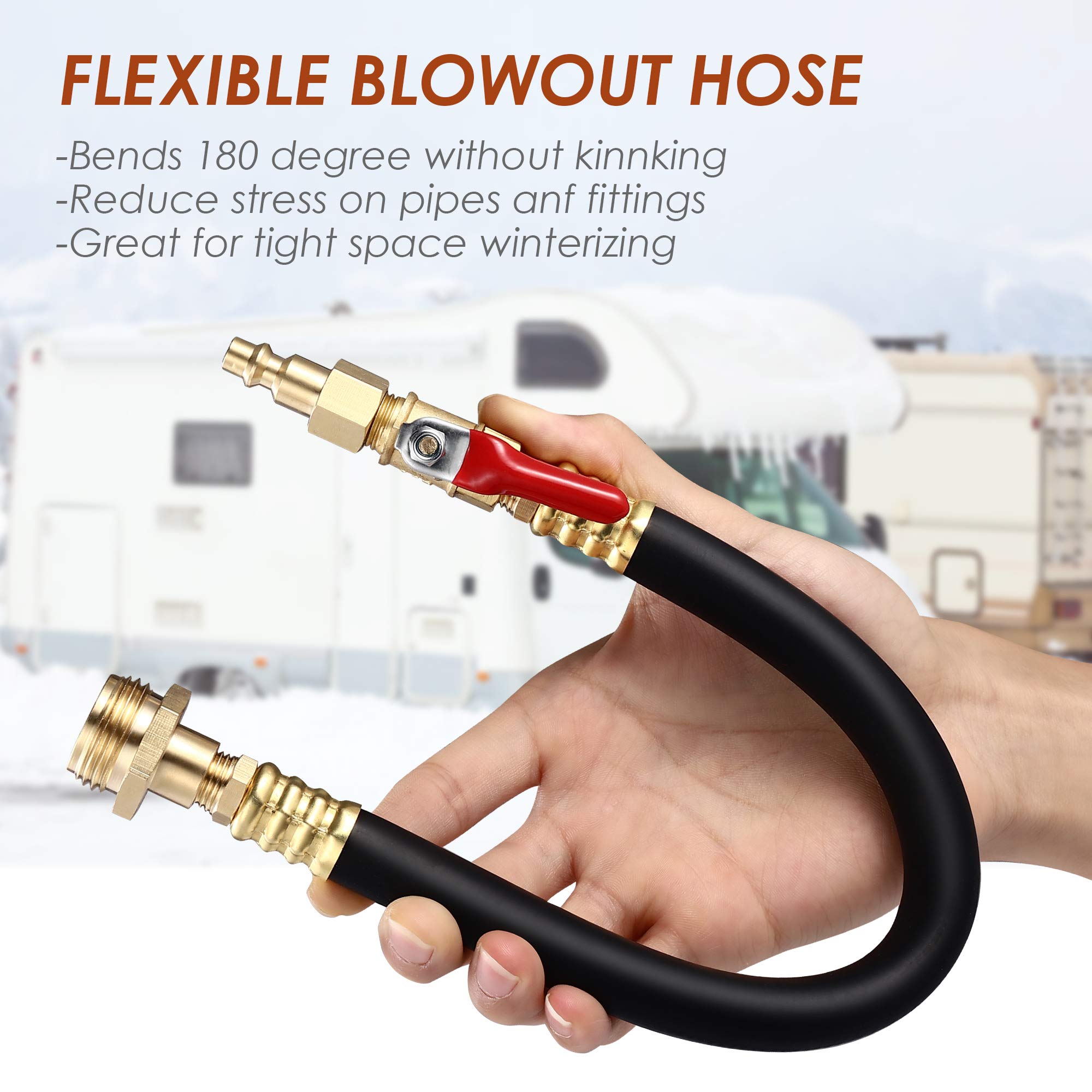 Buy GOLDPAR RV Winterizing Kit Sprinkler System Blow Out Adapter,16