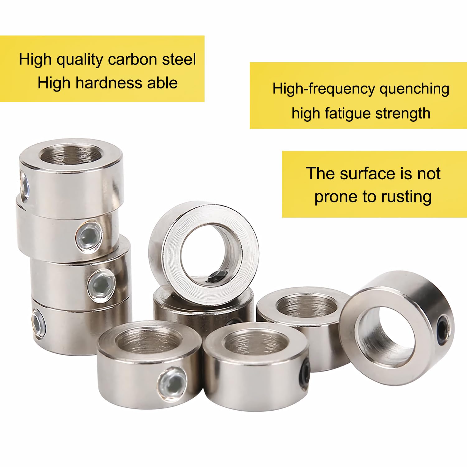 Adjustable Thread Rings Woodworking Drill Stop Retaining Ring 8 Mm Steel Adjustment Rings ...