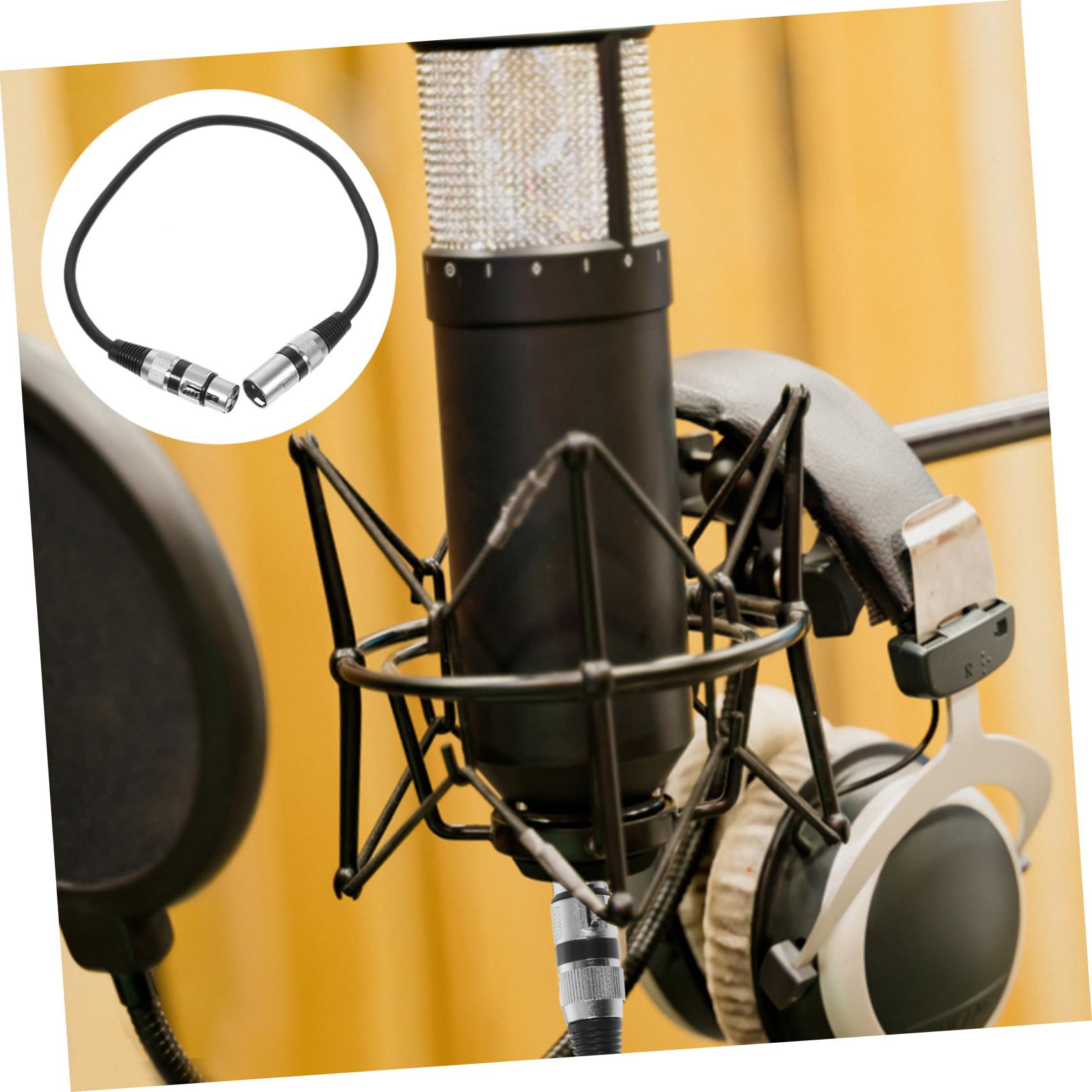 BESPORTBLE Cavo Microfono XLR 3 Pin Maschio a Presa in Rame senza Ossigeno 6 Pezzi per Sistemi Audio KTV Trasmissione Efficiente e Resistente