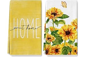 AnyDesign Sunflower Kitchen Dish Towels
