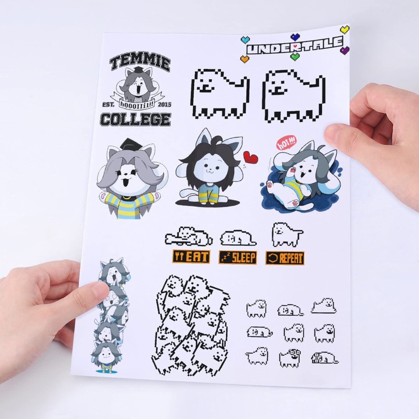 undertale　紙製雑貨　戌年　特典　犬みくじ　4点セット＋ステッカー undertale 紙製雑貨 戌年 特典 犬みくじ 4点セット＋ステッカー