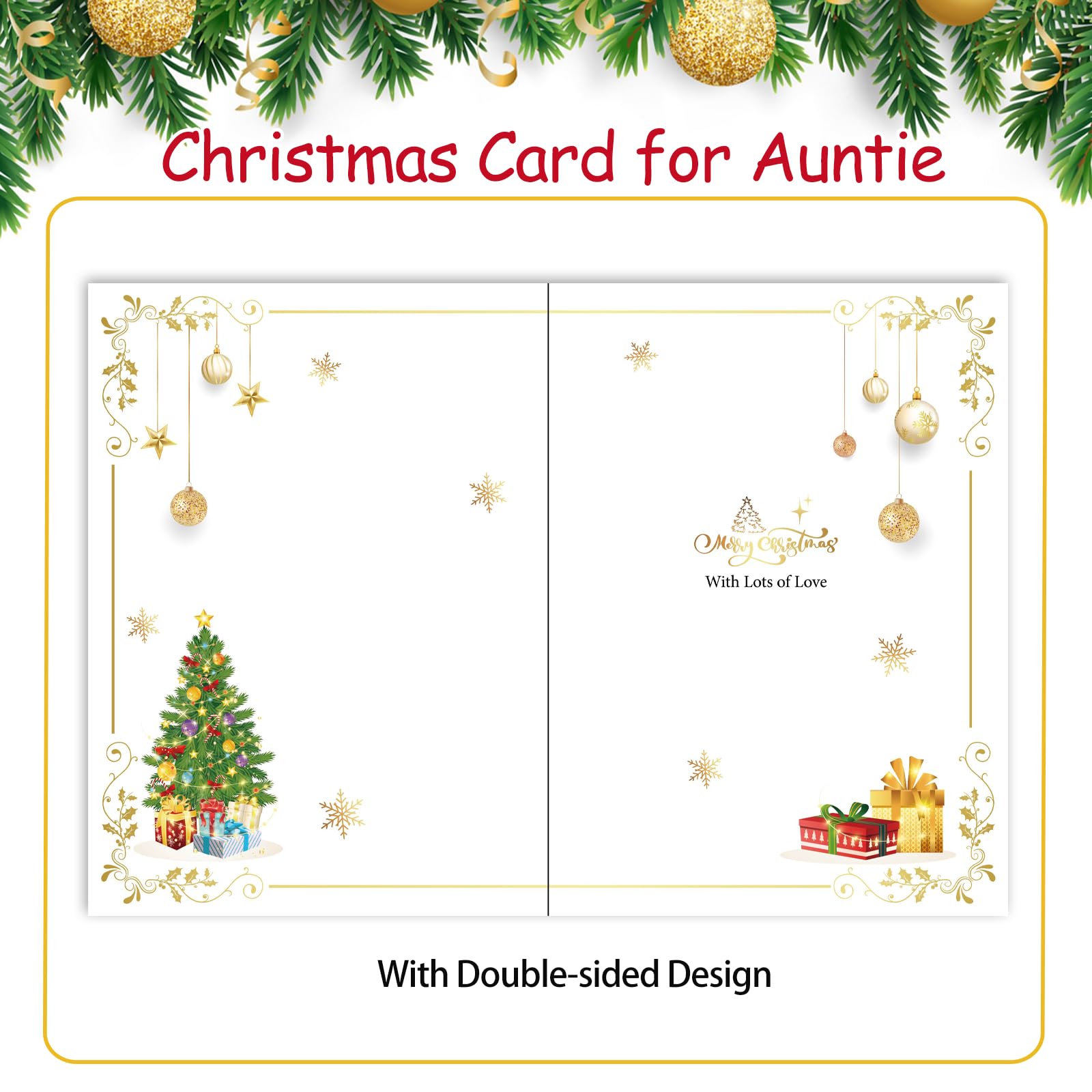 HOWAF Special Auntie Christmas Card - Image 4