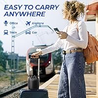 Vista 7 de Almohada de viaje, almohadas de viaje para dormir en avión, almohada cervical de avión, juego de almohada de espuma viscoelástica con máscara