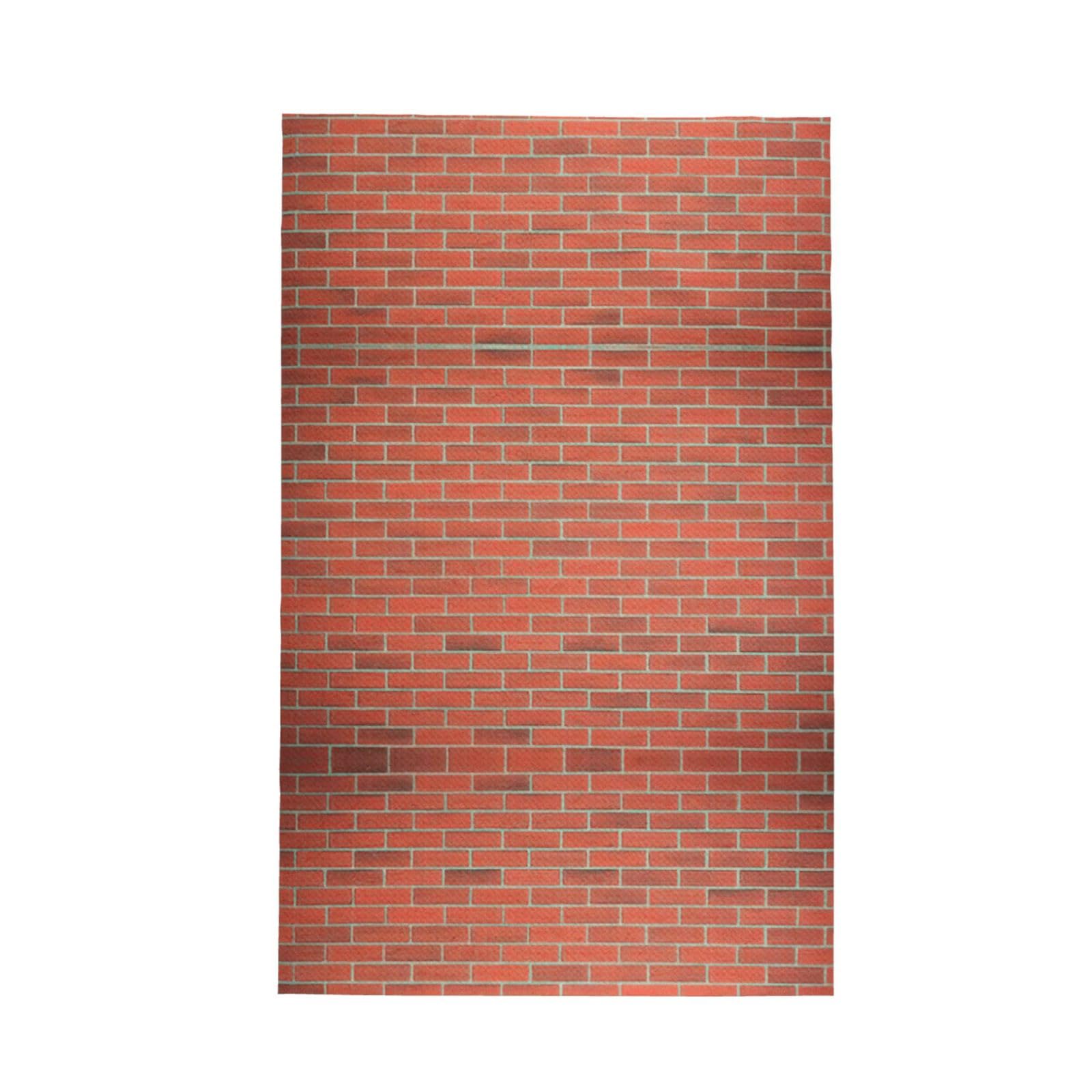XXahnbm Red Brick Wall Texture Print Waffle Kitchen Towel,Absorbent Hand Towel