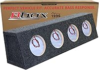 Atrend Bbox Pro 4-Way 6.5" Wedge Speaker Boxes - Audio Tuned Enclosures for Car, Truck, ATV - Superior Bass & Sound Quality