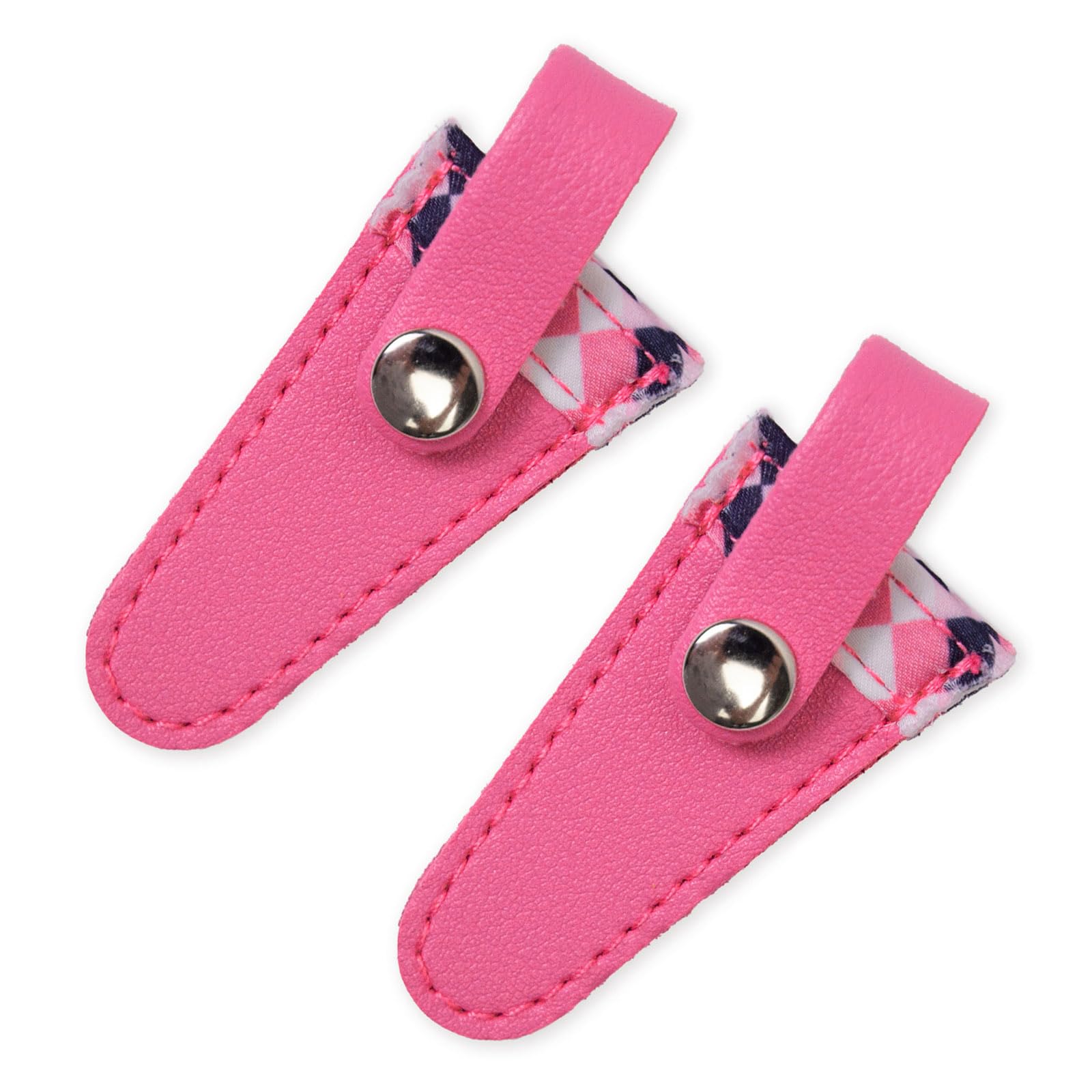 Buxuaaaa Rose Red 2 Pcs Embroidery Scissors Covers Portable Scissors Protective Covers Portable Trimming Tool