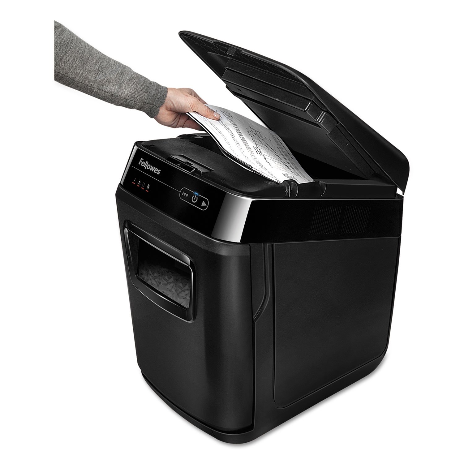 【美品】Fellowes シュレッダー 200C Fellowes Automax 200c 200-Sheet Cross-Cut Auto Feed Shredder for