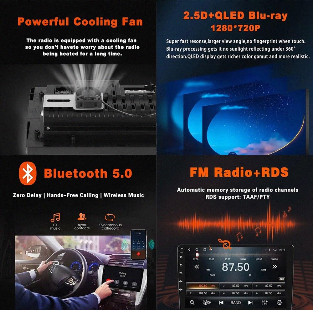 Radio Macchina Touch Screen per Honda CRV 2011-2015 Wireless Carplay Android Auto Stereo Auto Bluetooth Ips con Pantalla Táctil con Gps, 4 Nucleo 1G+32G