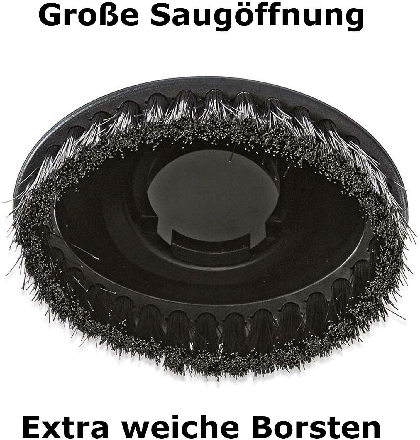 Staubsauger-düse mit Rollen + Rohr + Fussel-Düse + Saupinsel Ersatzteile Set kompatibel mit Miele Electronic S 8310 S8310 8390 S8390 EcoSilence 8340 S8340 S8 Ecoline Parquet XL Lotosweiß