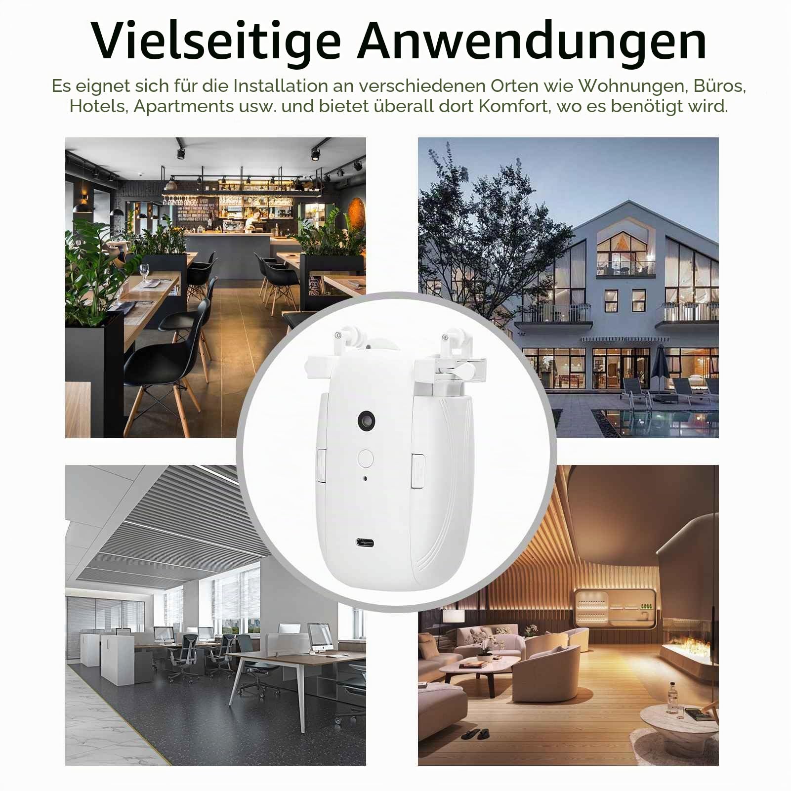 Automatischer Vorhang Öffner 3-in-1 Elektrischer Vorhangöffnermotor, Automatische Fernbedienung für Vorhänge mit Fernbedienung, Verwendet für I-Schiene U und Römische Stange (1PC)