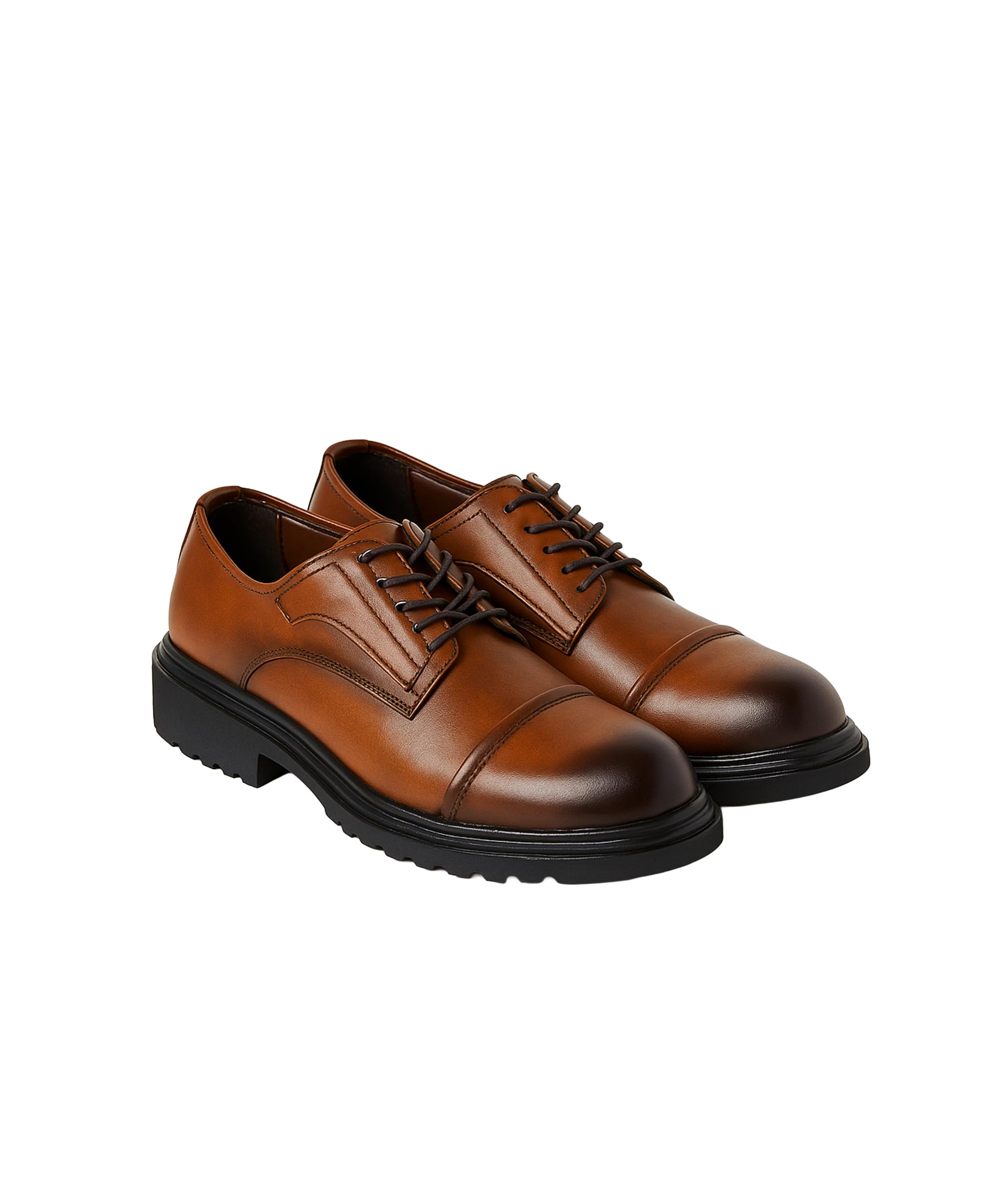 Scarpe Derby con Punta a Punta da Uomo, Scarpe Eleganti con Lacci, da Cerimonia, da Lavoro e da Festa