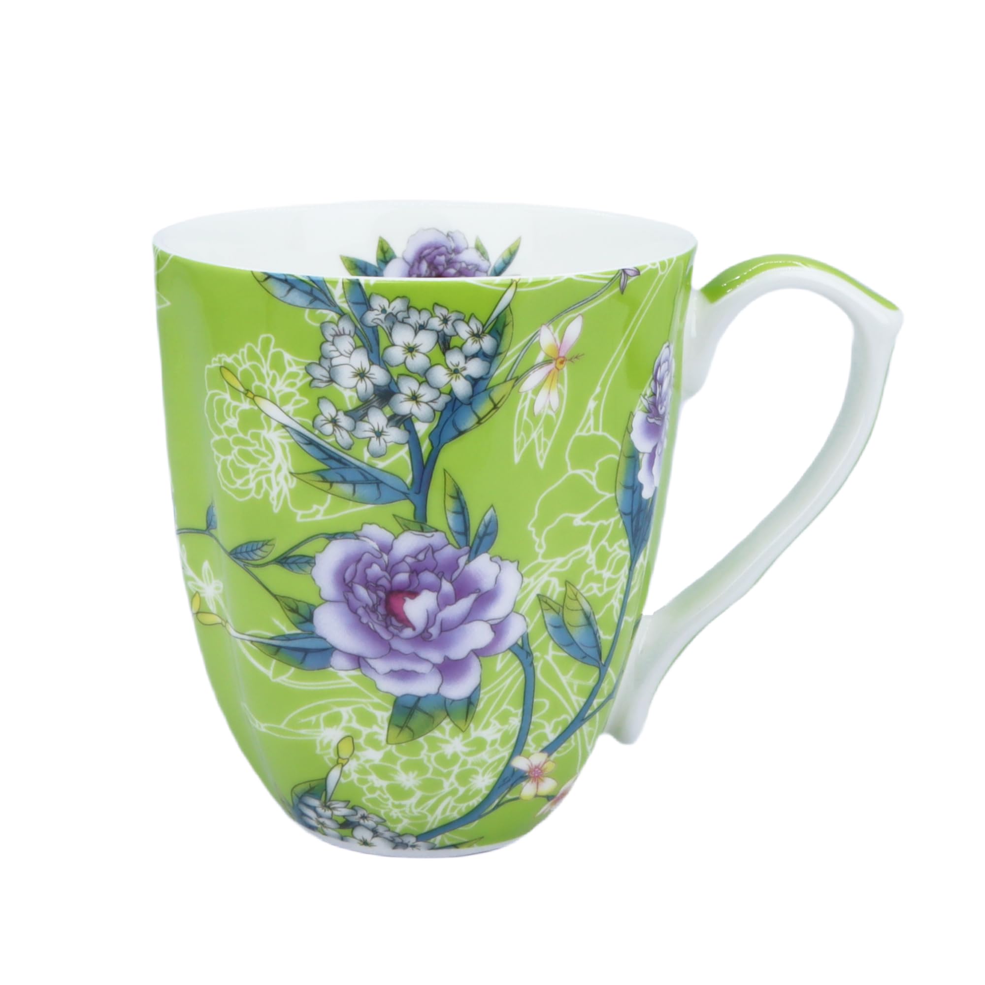 Glen Mila 13oz Cute Coffee Mug for Women Bone China Coffee Mug Cute Mugs Christmas Mugs birthday Gifts for Mom Friends