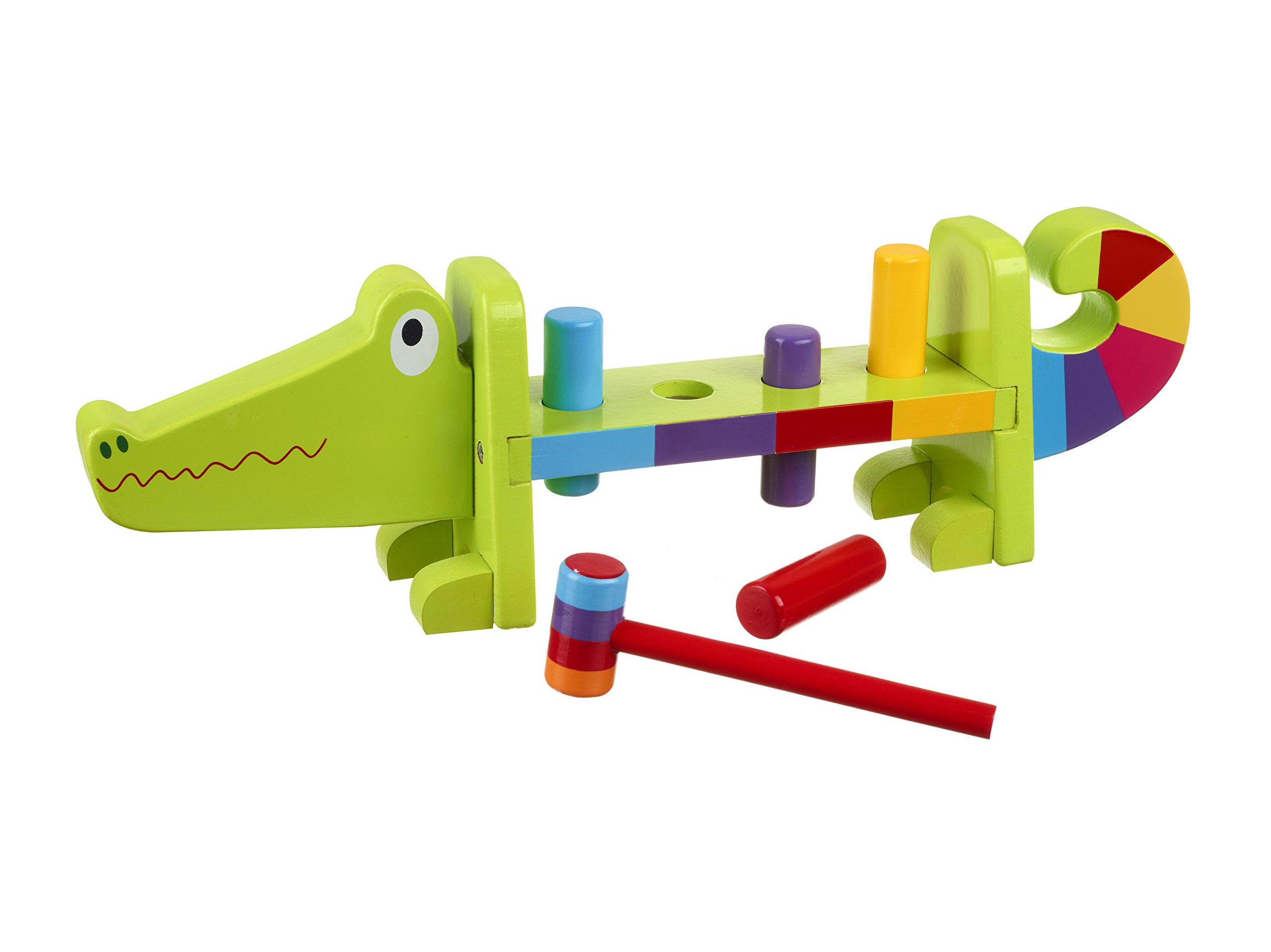 Orange Tree Toys Crocodile Hammer Bench Toy