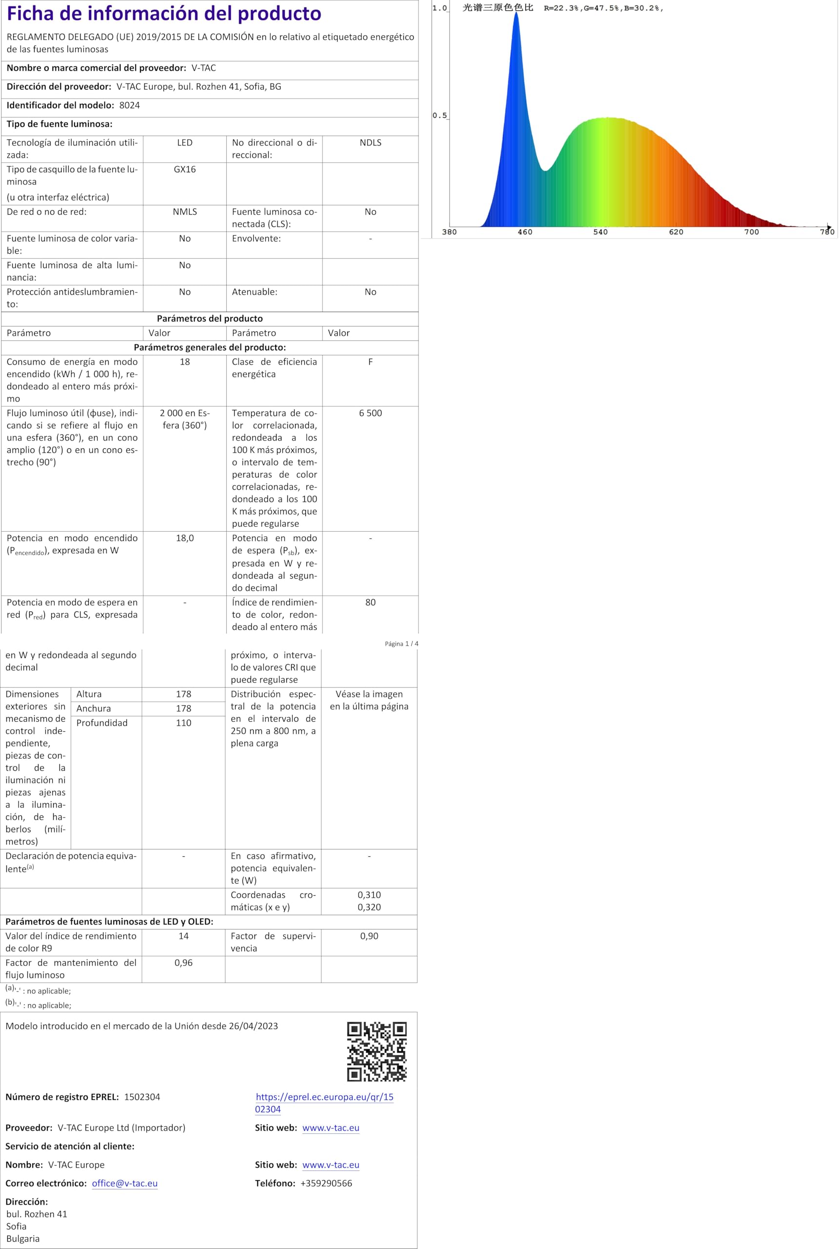 V-TAC Lampada Led da Piscina 18W - PAR56 - Lampada in Vetro Antiurto per Illuminazione Piscine e Fontane - 2000 Lumen - Luce Subacquea - Risparmio Energetico - IP68 - Luce Fredda (Confezione da 2)