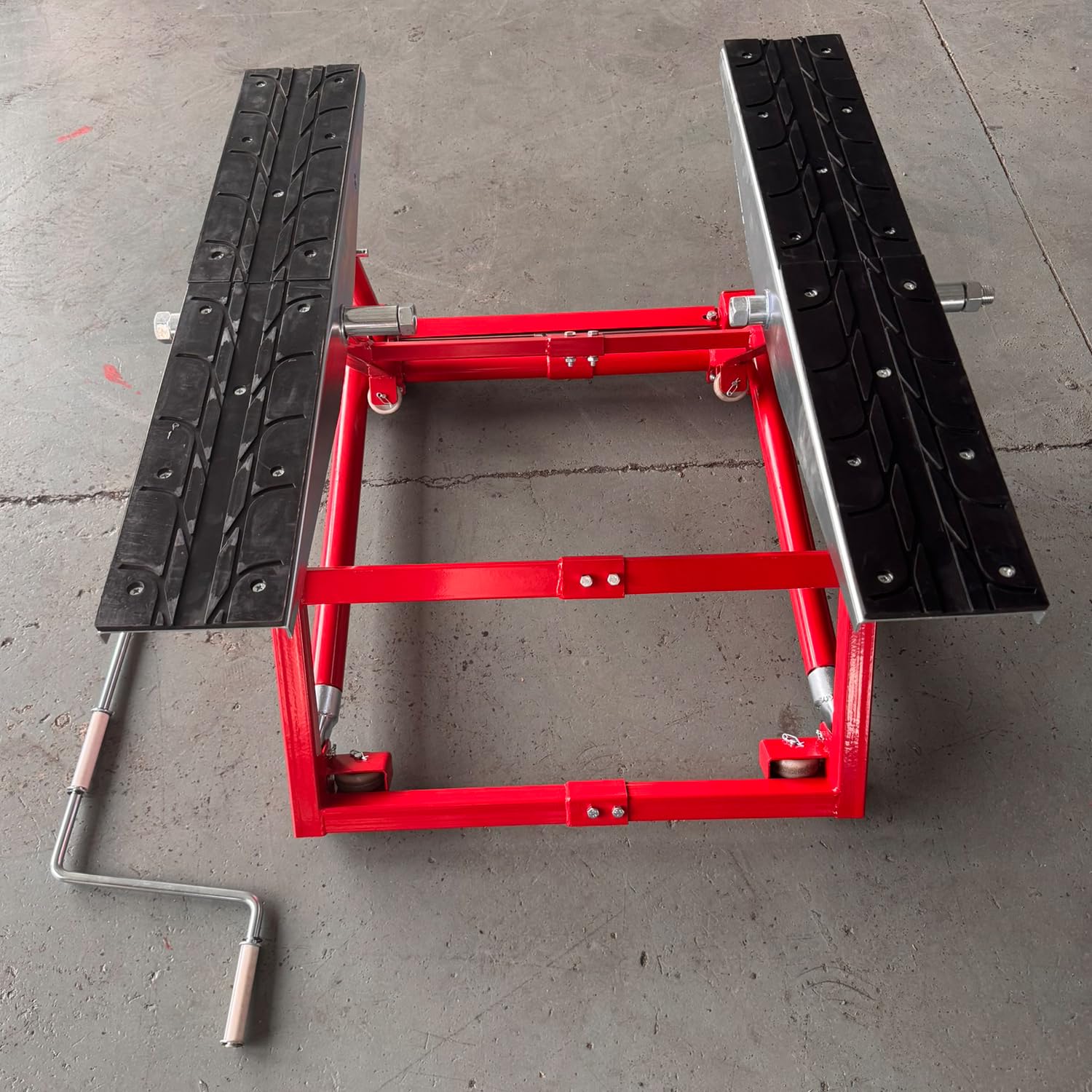 KATSU Tools 1500 kg tragbarer, schwenkbarer Autolift, kippbarer, Verstellbarer Wagenheber, Hubhöhe 150 bis 585 mm