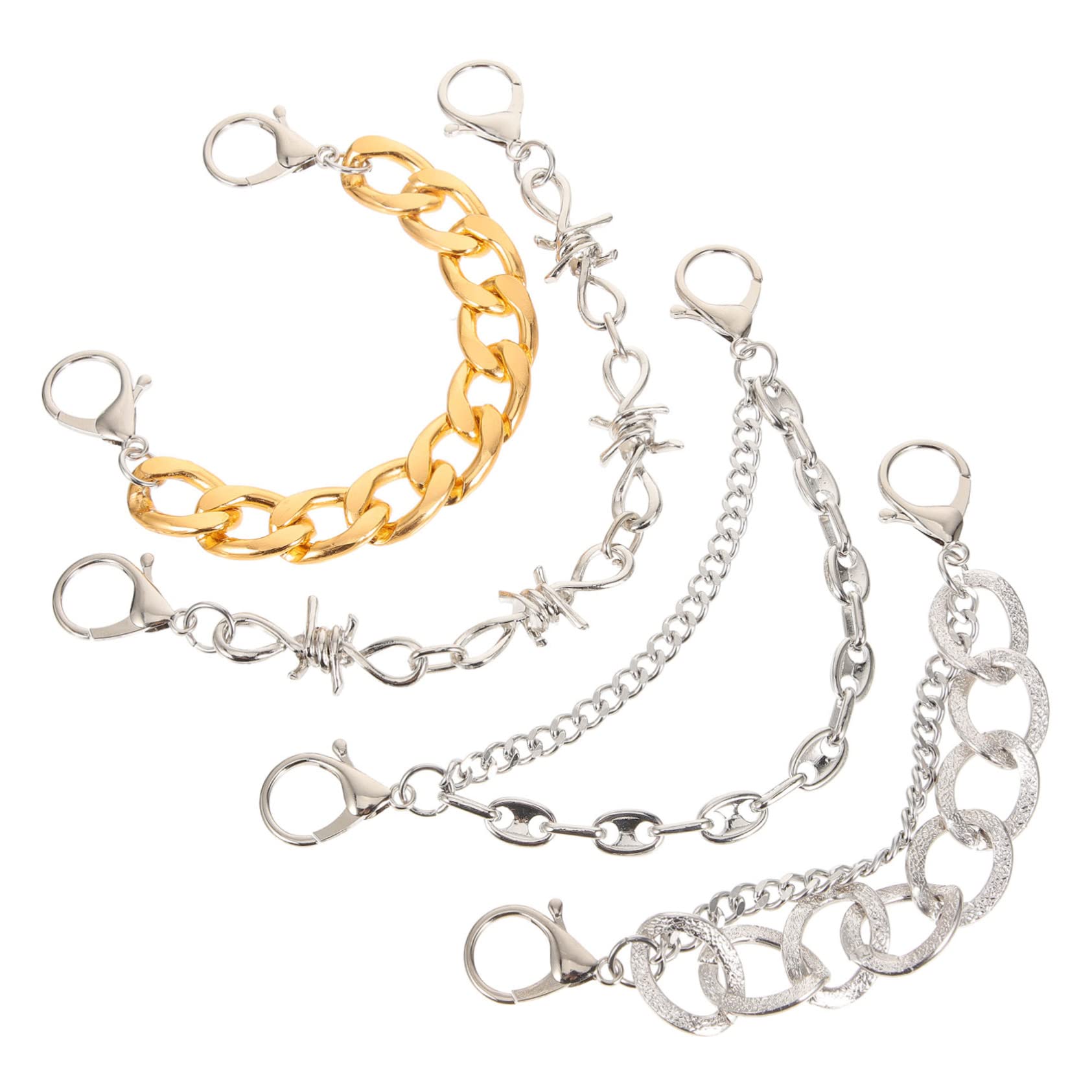 8pezzi Catena Per Scarpe Metallo Con Charms Decorativi Per Uomo e Donna Accessori Per Scarpe Con Design Chic e Facile Installazione Adatti Sandali