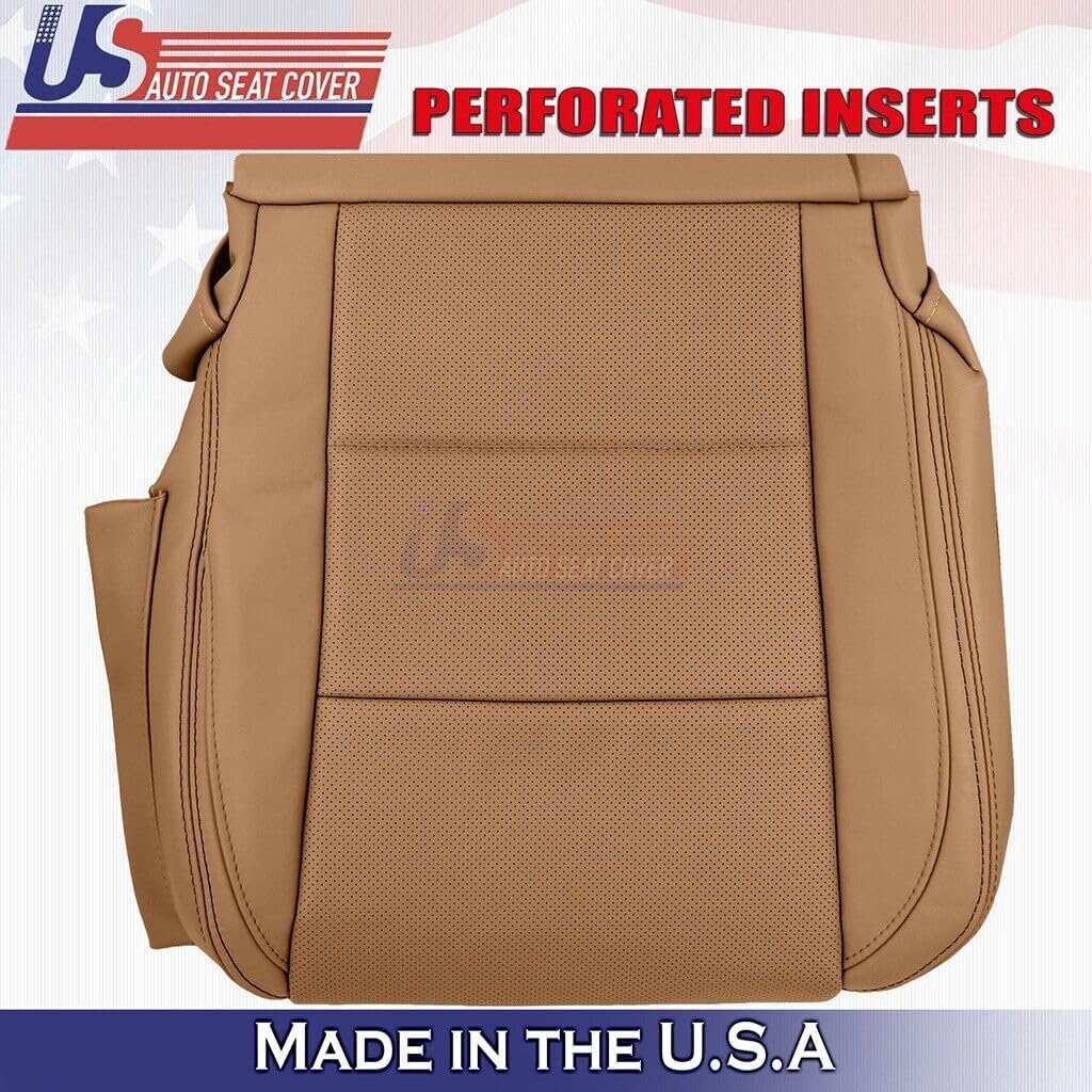 2013 2014 2015 2016 2017 Compatible with Lexus GS350 Driver Bottom Leather Seat Cover Brown