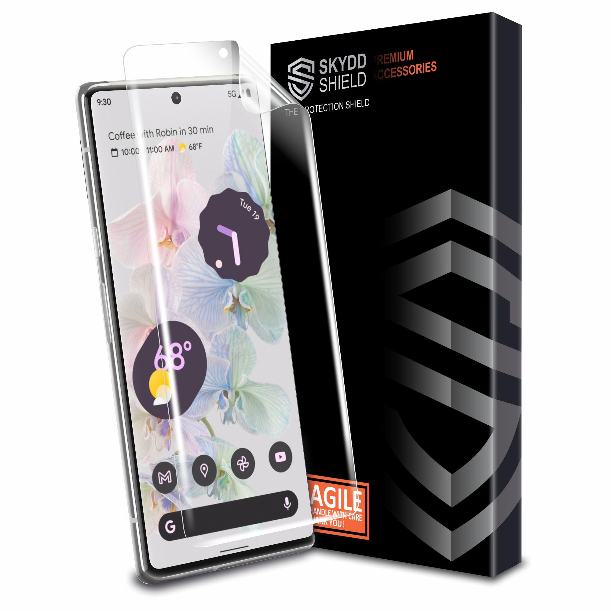 Skyddshield TPU hydrogel Edge to Edge Screen Protector Guard for Google Pixel 6 Pro 5G (6.7 Inch) with Easy Self Installation Kit | Fingerprint Support | Transparent (B0D1C6KT84) Amazon Price History, Amazon Price Tracker