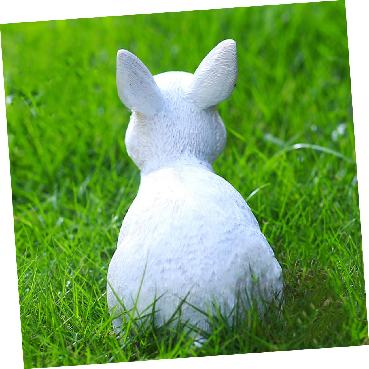 YARNOW Ornamento Di Coniglio Bianco Decorazioni Per Sale Da Casa Coniglio in Miniatura Sculture Di Conigli Pasquali Statua Di Coniglio All'aperto Home Decor Resina Ceramica Bambino Bianca