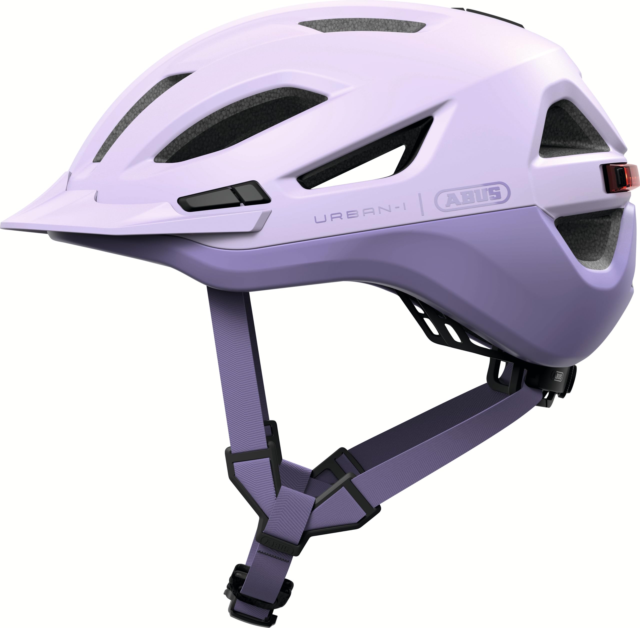 ABUS Kask miejski Urban-I 4.0 ACE – kask rowerowy z ładowanym światłem tylnym, 4 tryby świecenia, daszek, otwór na warkocz i magnetyczne zamknięcie – dla młodzieży, kobiet i mężczyzn