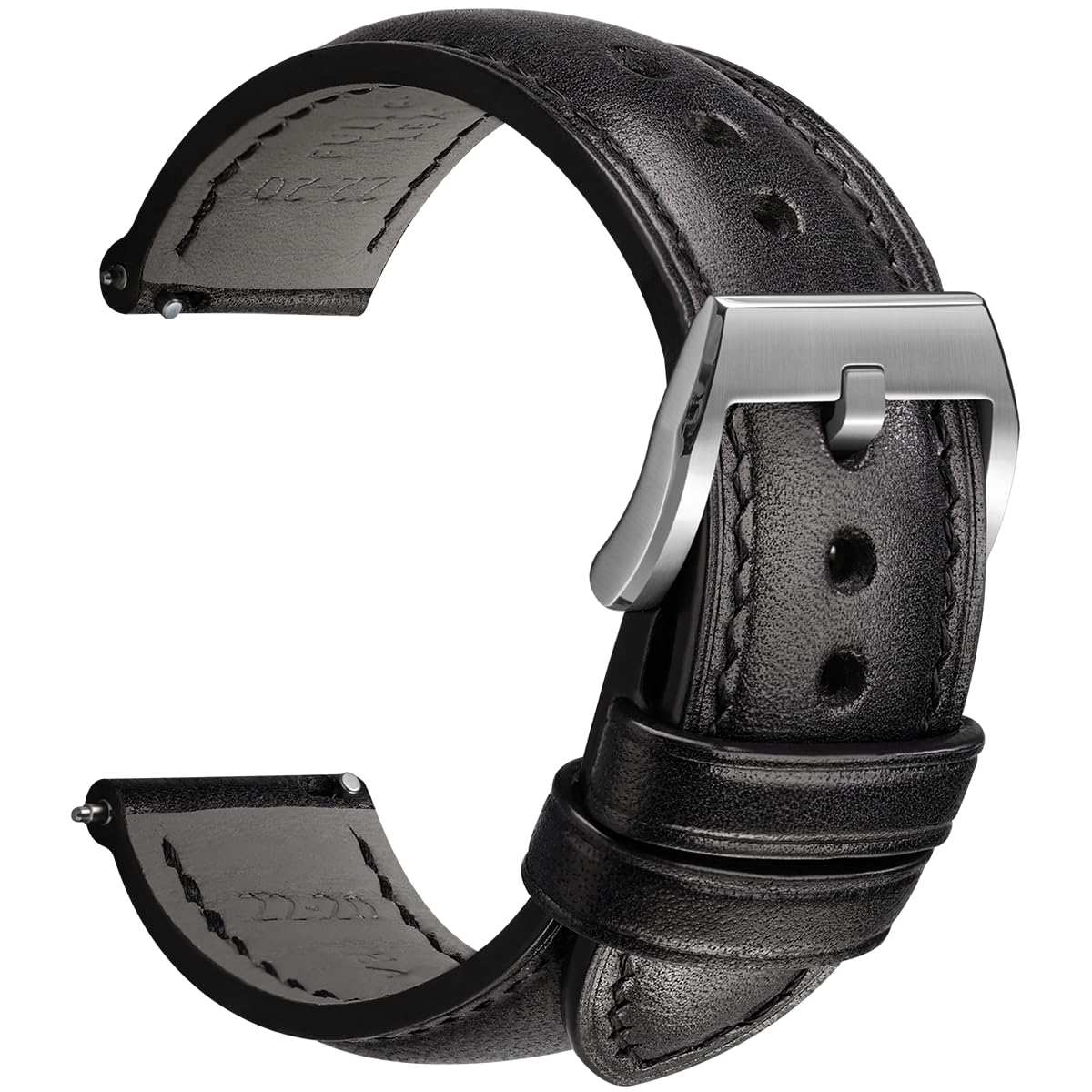 REZERO Leder Uhrenarmbänder für HerrnComfortable Leder Armbänder mit Schnellverschluss 20mm Ersatzarmbänderluxuriöse Vol