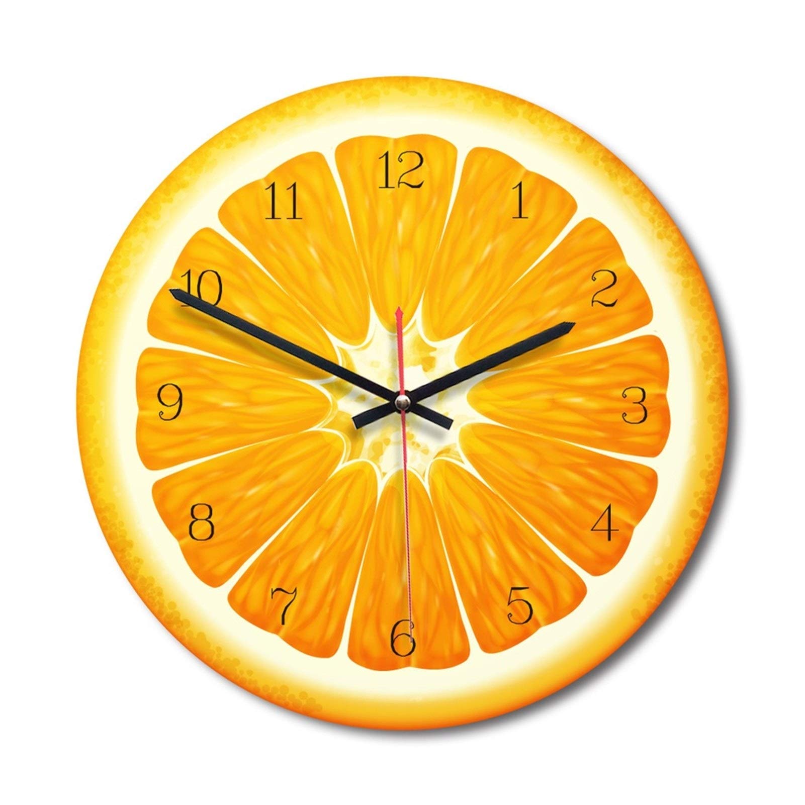 Amazon.co.jp: 掛け時計 クリエイティブフルーツ壁掛け時計ライム