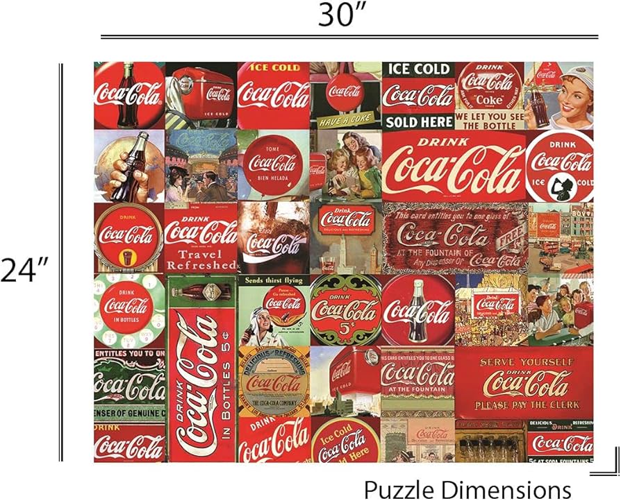 コカ・コーラジグソーパズル　1000ピース【海外】 Amazon.com: Springbok 1000 Piece Jigsaw Puzzle Coca-Cola