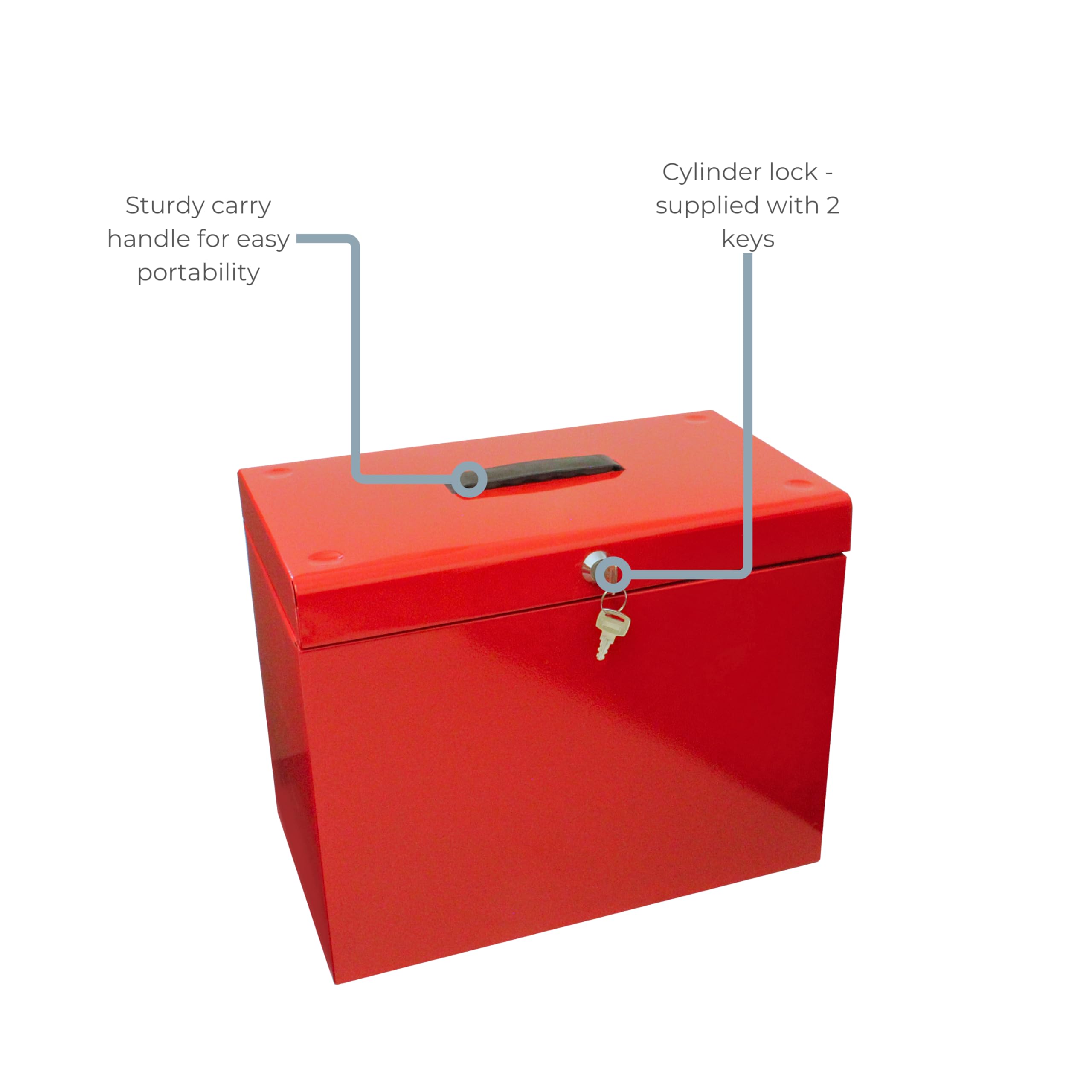Cathedral Foolscap Blue Metal | NWT7291 | Suspension File Storage