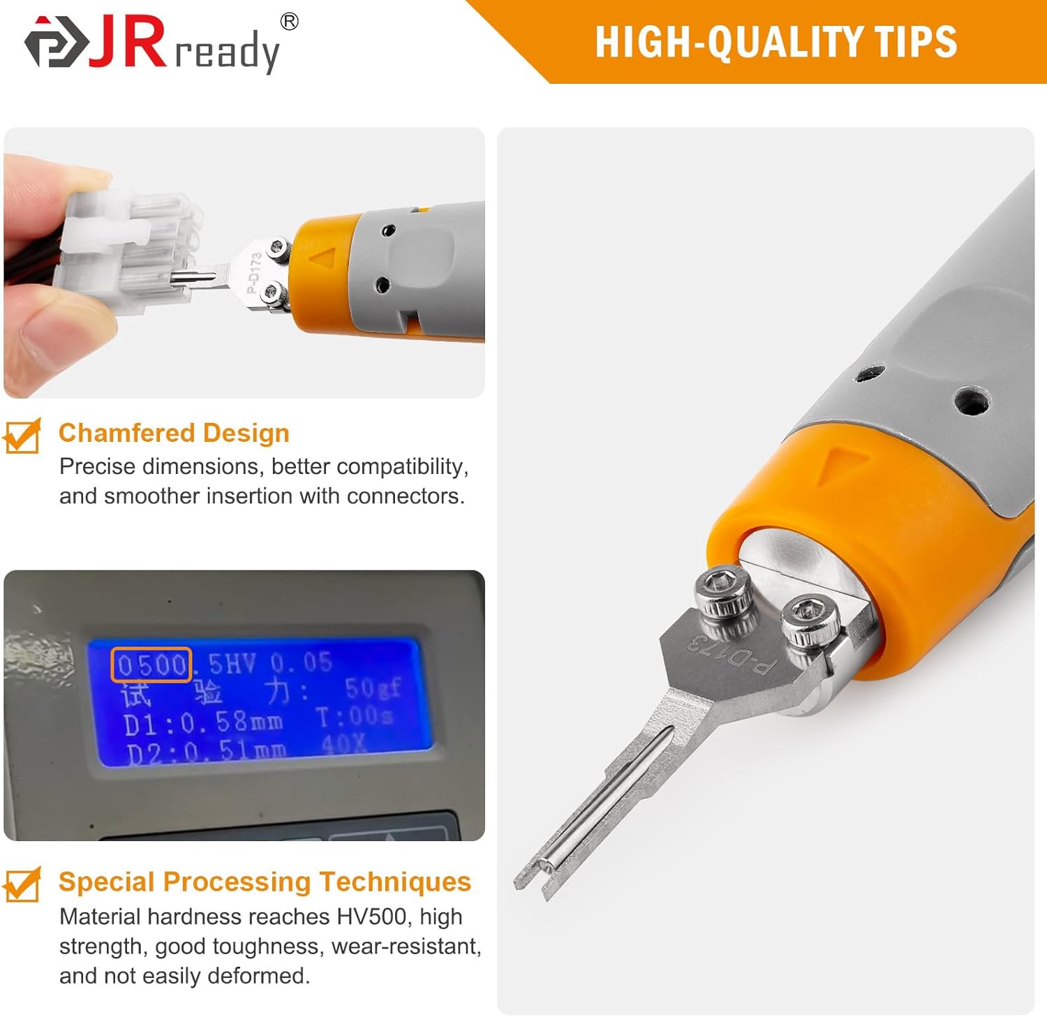 JRready ST5344 Pin Removal Tools Mini-Fit Jr Extraction Tool Micro-Fit .062 .093 Molex Pin Extractor Tool Metri-Pack AMP Mate-N-Lok Amphenol RT360 Series Connectors Terminal Release Tool Kit 11PCS