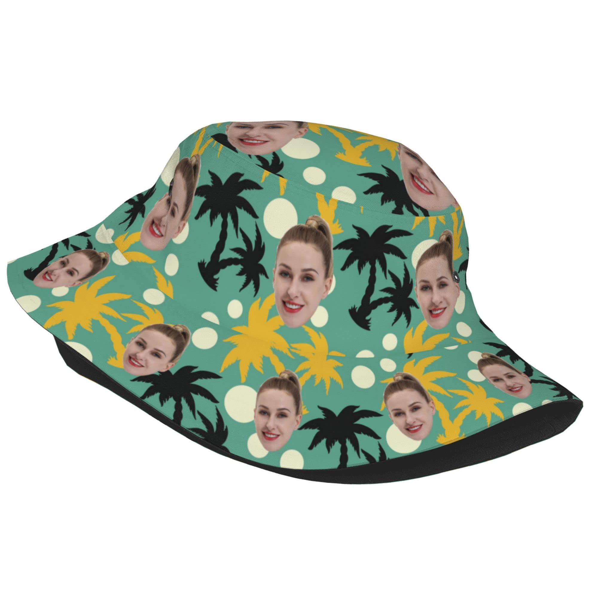 Men's Bucket Hat Canada On The Eh Embroidered Cotton Washed Unisex Casual Fisherman Hat (Beige,7 5/8)