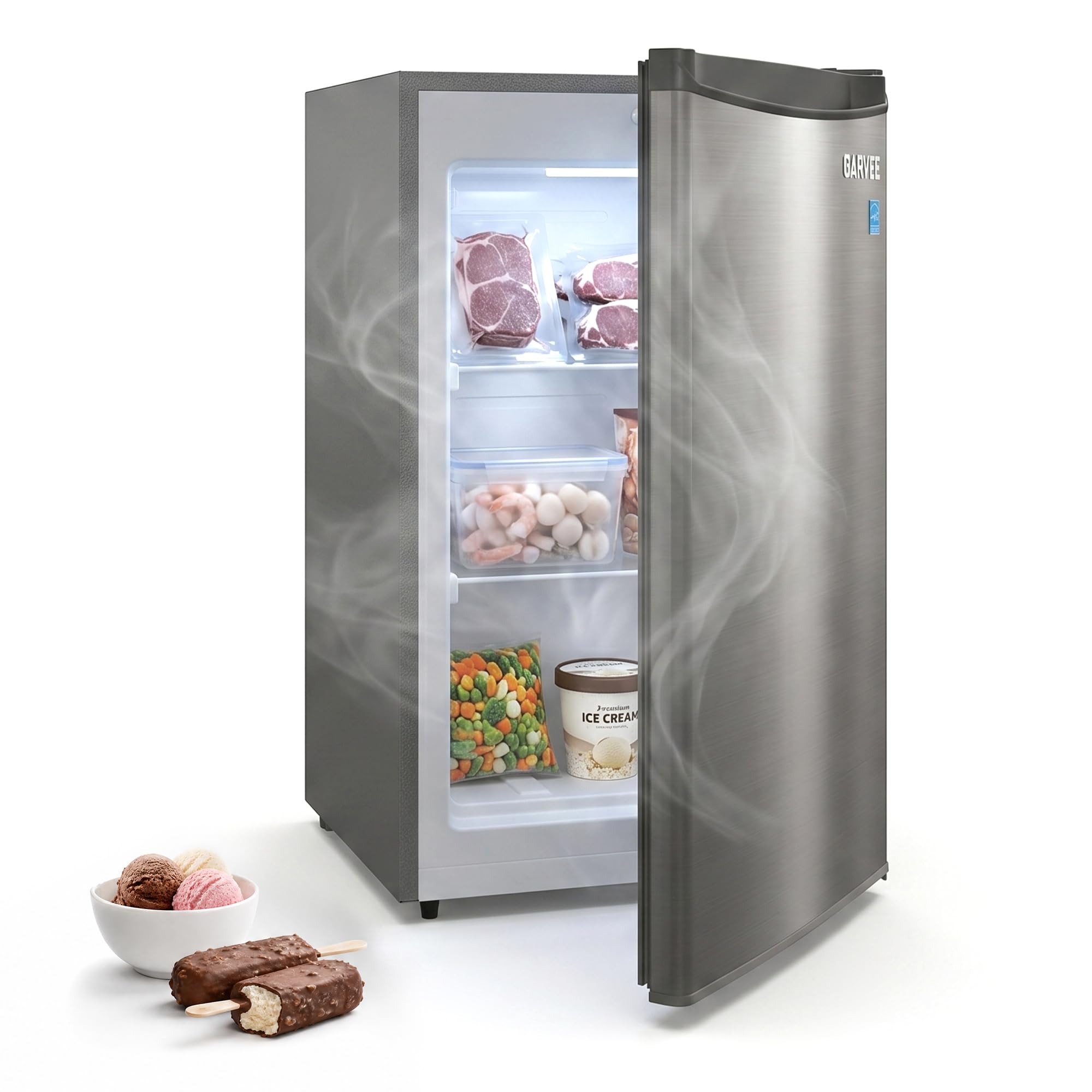 Garvee bwk-GKb9qgW2K2mVJ-K-S6GrpbeOS 3.1 cu ft Upright Freezer