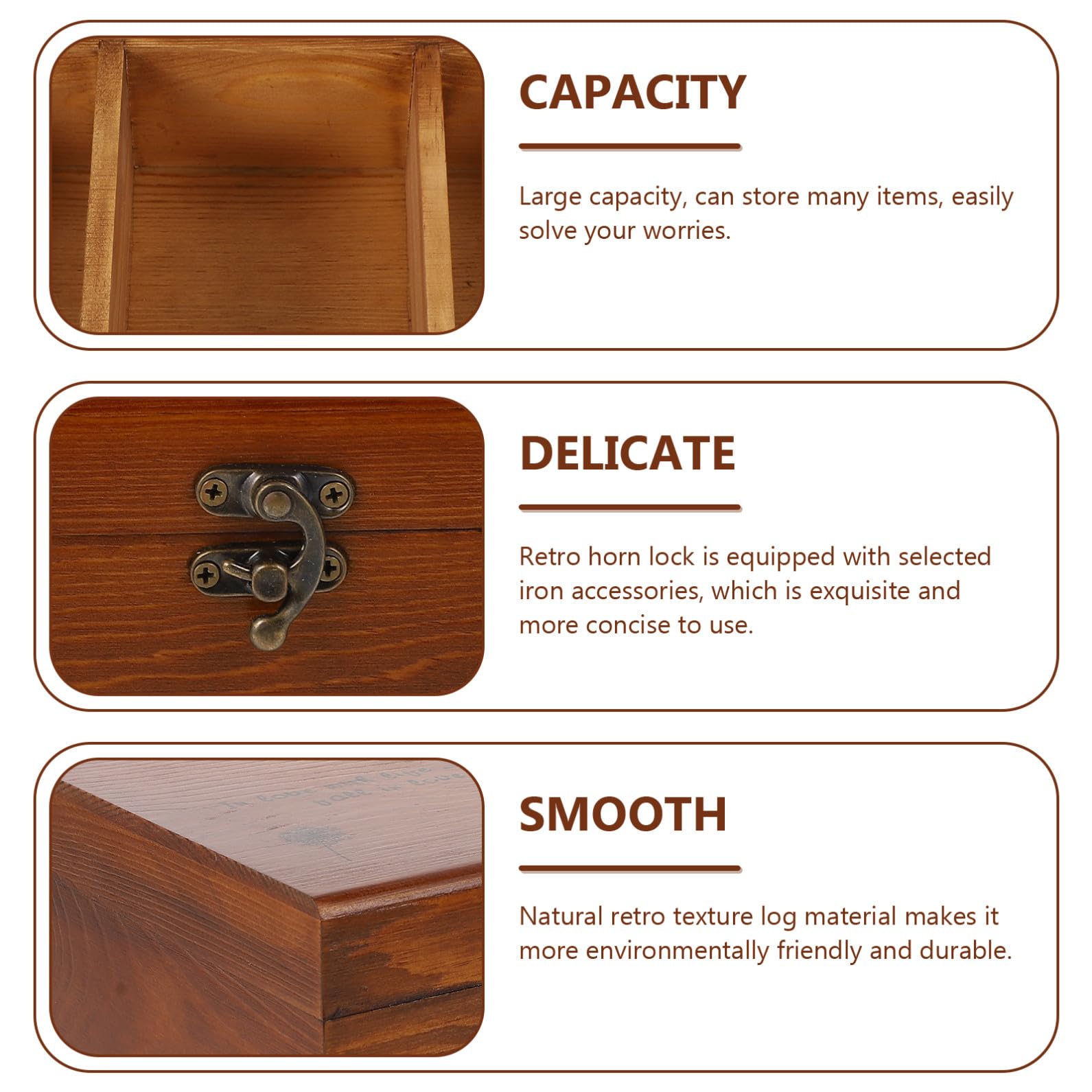 Kit Cucito Grande capacità in Legno retrò Naturale Accessori Completi per Cucito Fai-da-Te Casa Portafili Aghi e Forbici