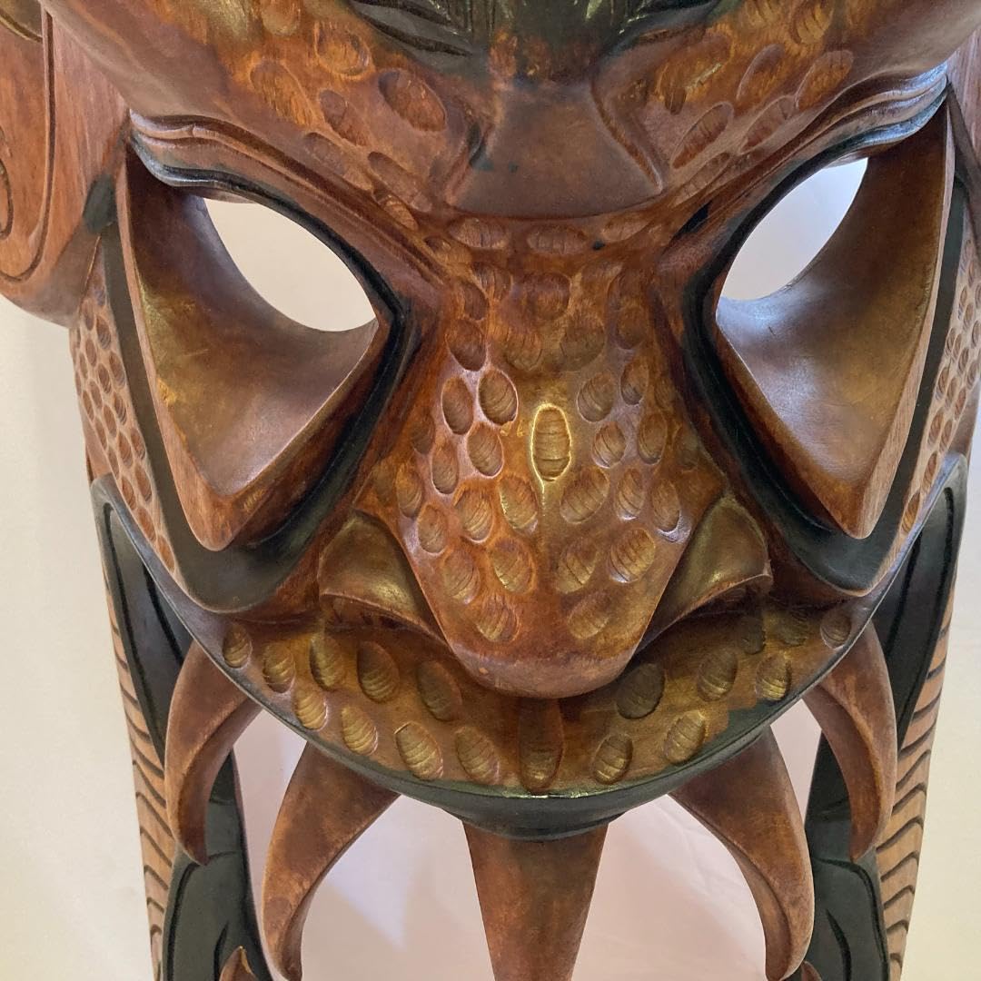 圧倒的存在感！魔除けの力を宿す 巨大ハンドメイド トーテムポール彫刻 Amazon.co.jp: 圧倒的存在感!魔除けの力を宿す 巨大ハンドメイド