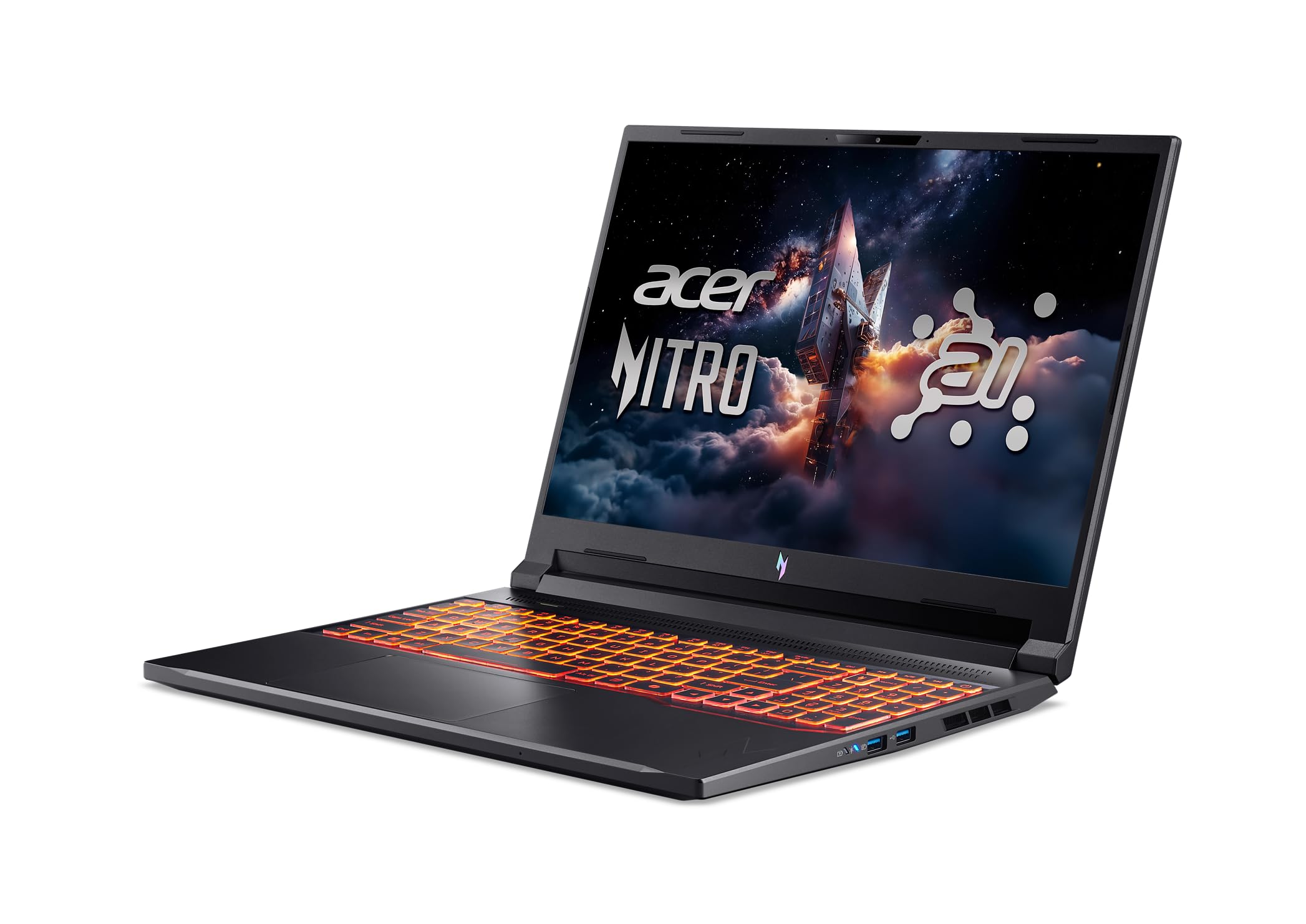 Acer Nitro V 16 AI Copilot+ PC Gaming Laptop | AMD Ryzen AI 5 340 Prozessor | NVIDIA GeForce RTX 5060 Laptop GPU | 16 Zoll WUXGA IPS 180Hz Display | 16GB DDR5 | 512GB Gen 4 SSD | Wi-Fi 6E | ANV16-61
