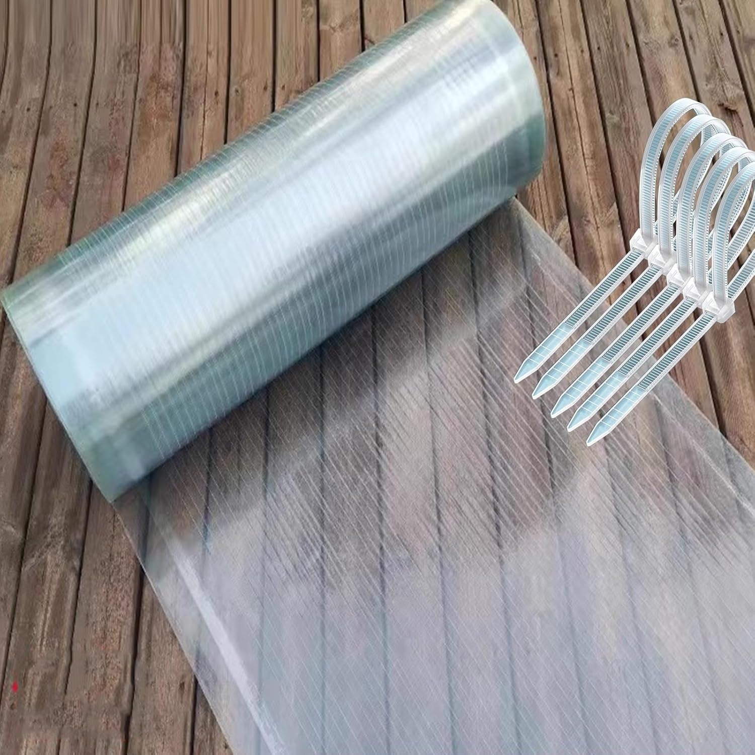 EMYJAY Polycarbonate Roofing Sheet, Clear Pergola Roofing Canopy Cover Impact Resistance 1.0mm Insulation Panels Greenhouse PC Endurance Board (Color : Clear, Size : 1mx5m)