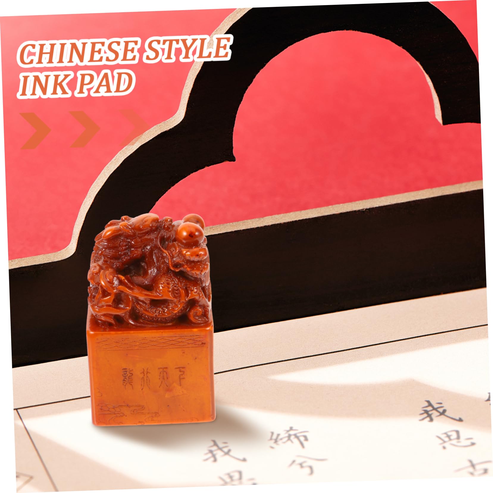 HOMSFOU 3 Pièces Tampon pour Chinoise Sceau Pierre Matériau pour DIY Fournitures Artistiques Personnalisables