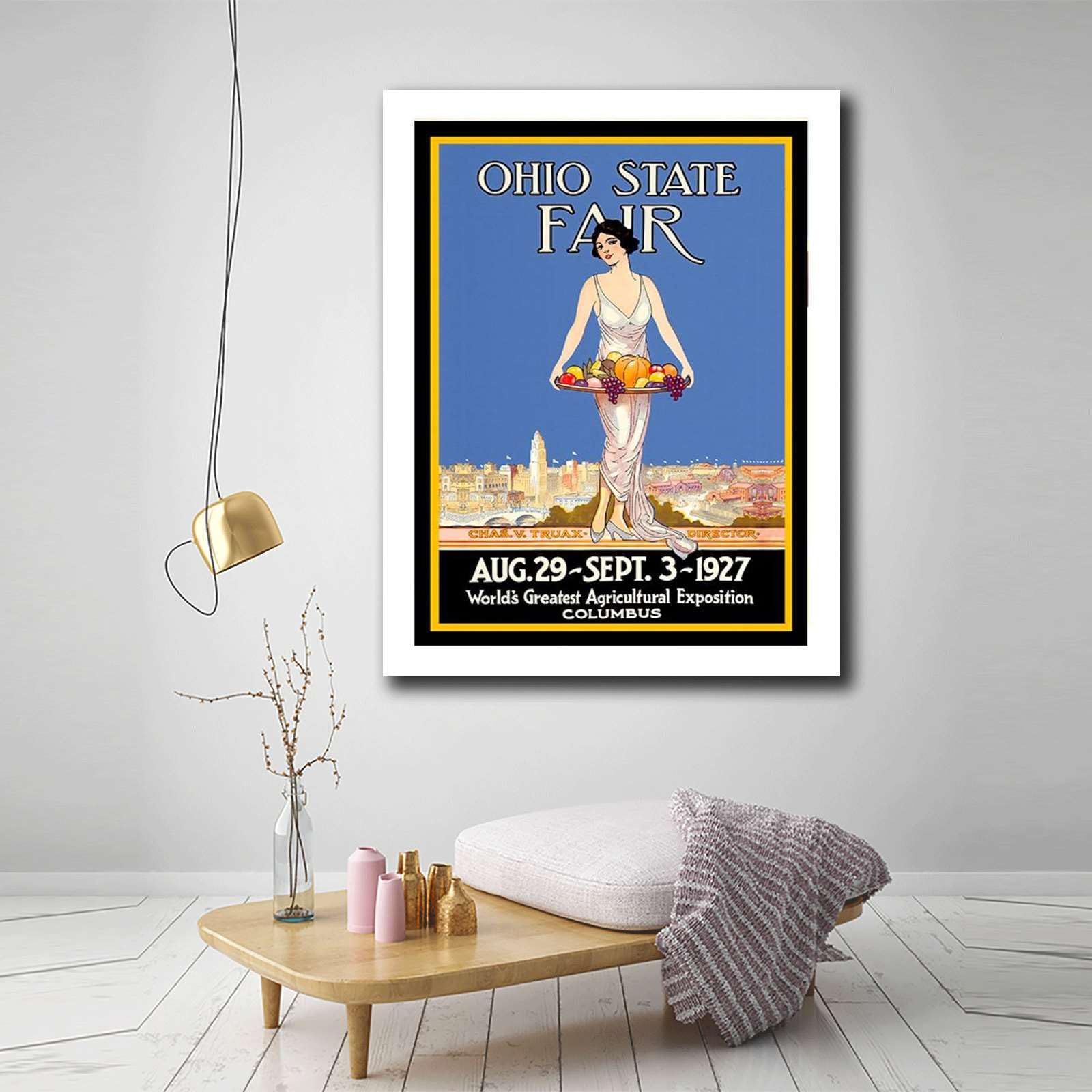Amazon.com: TGRNFHKPYY Poster Wall Art Print Ohio State Fair