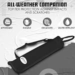 Flexzion Sac à bûcher Percussion Musique Fût avec crochet, Porte-cartes, Poignée de transport réglable de la sangle d'épaule 4 Paires Sticks de tambour Support de sac imperméable Tissu, noir