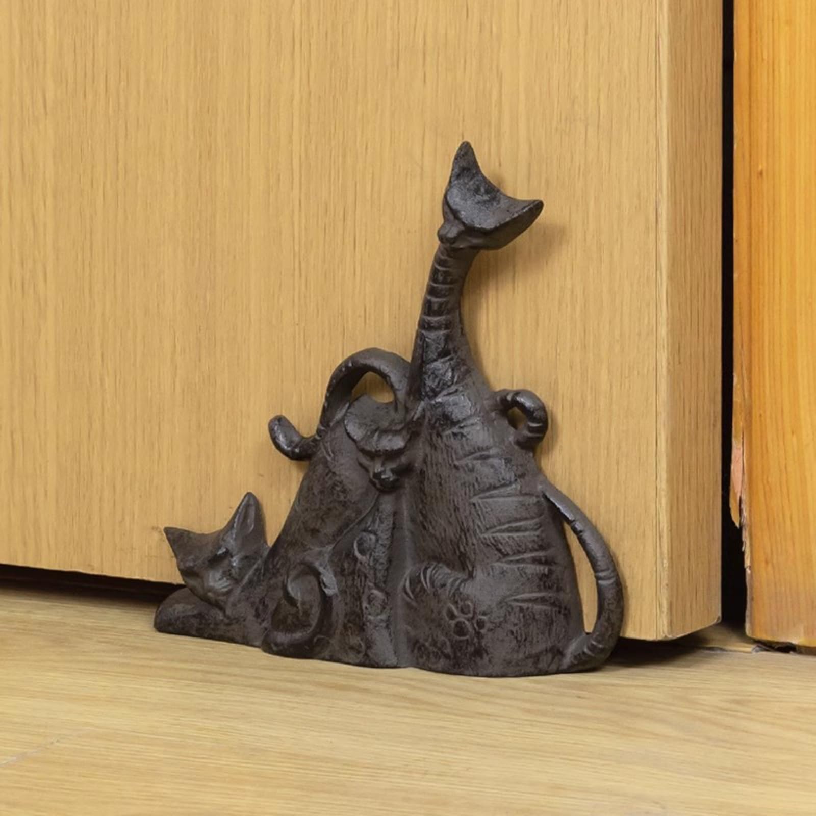 Fermaporte Fermaporta in Ghisa Peso per Tenere La Porta Aperta, Ferro In Ghisa Fermaporta per Gatti per Fessure Tra Le Porte Di 4-6 mm, Fermaporta In Stile Rustico per Cameretta