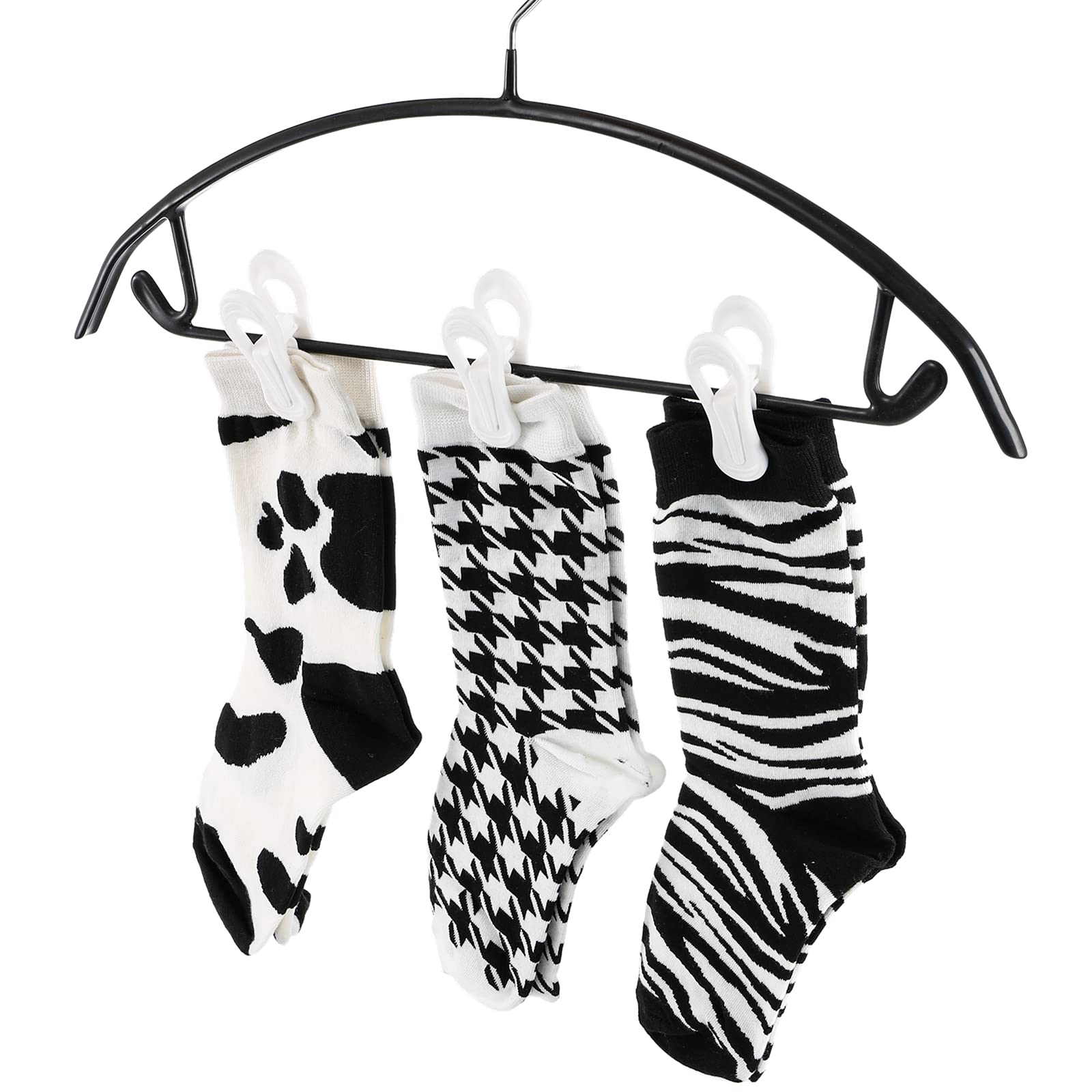 Yopay 50 Stück Kleiderbügel Clips für Kleiderbügel, Mehrzweck Klemmen, einfach auf Kleidung Hosen Kleiderbügel, Kunststoff-Fingerclips für Zuhause, Büro, Reisen, weiß