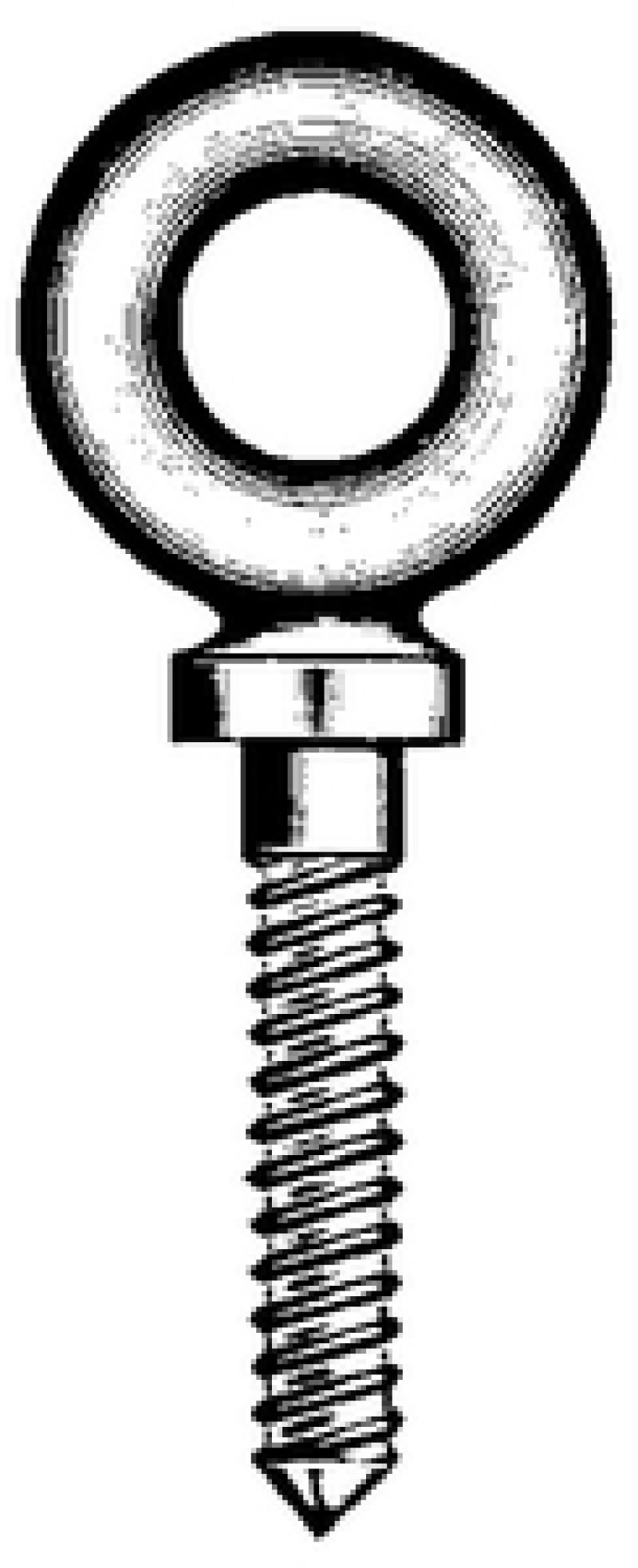 Chicago Hardware Eyebolt Shoulder Screw 1/4 x 2