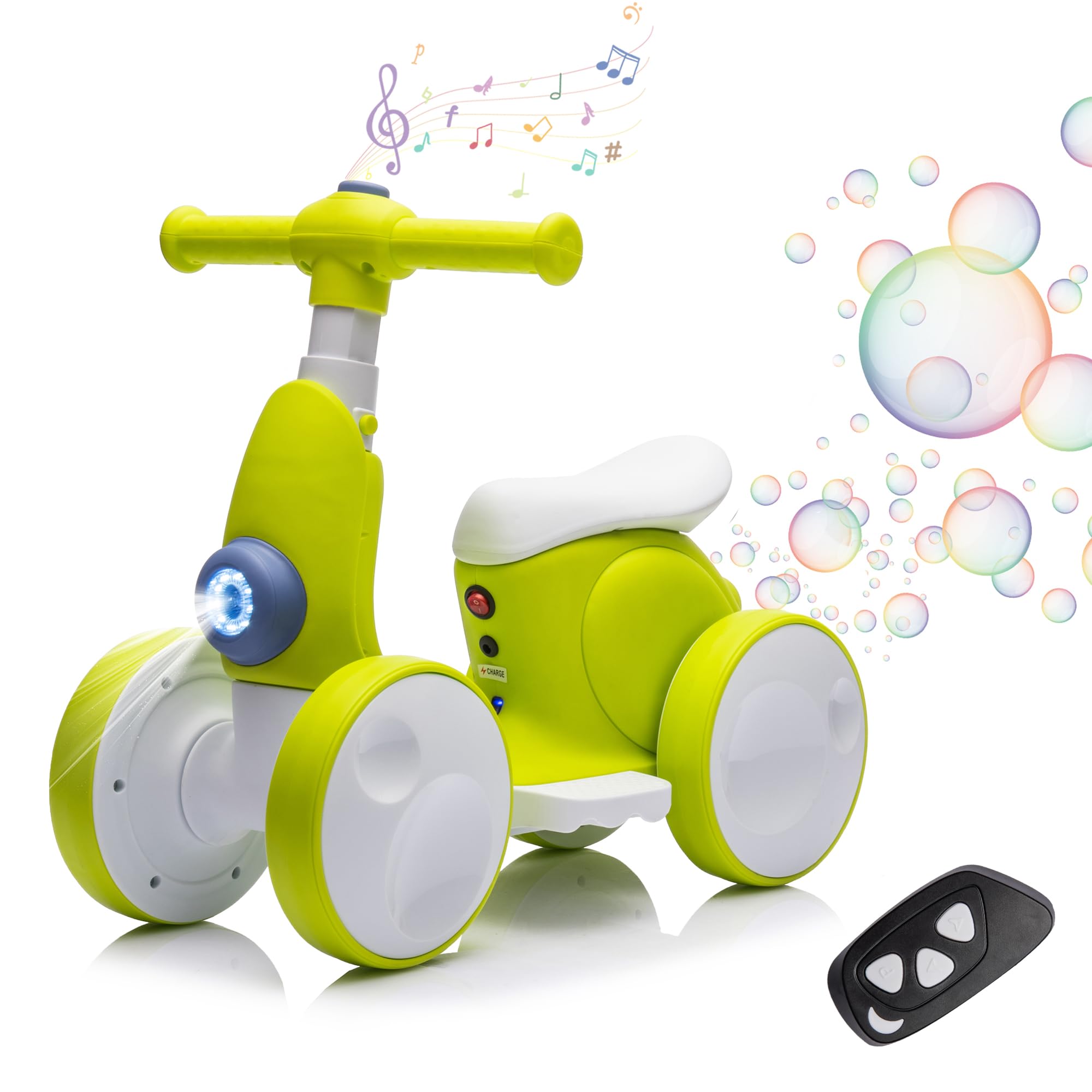 6V Electric Baby Balance Bike for 1 Year Old Boys Girls Ride on Toys 12-36 Months Toddler Balance