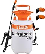 Petratools 2 Gallon Pump Sprayer - HD201 Garden Sprayer for Weeds, Lawn Care & Pesticides - 52